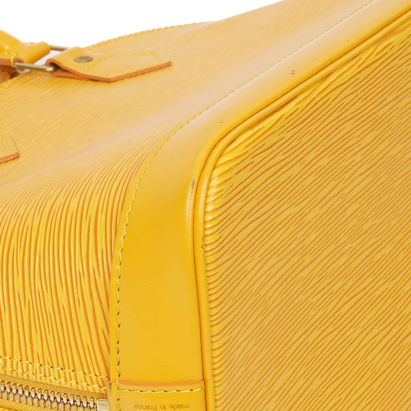Louis Vuitton Alma PM Yellow EPI Leather Bag