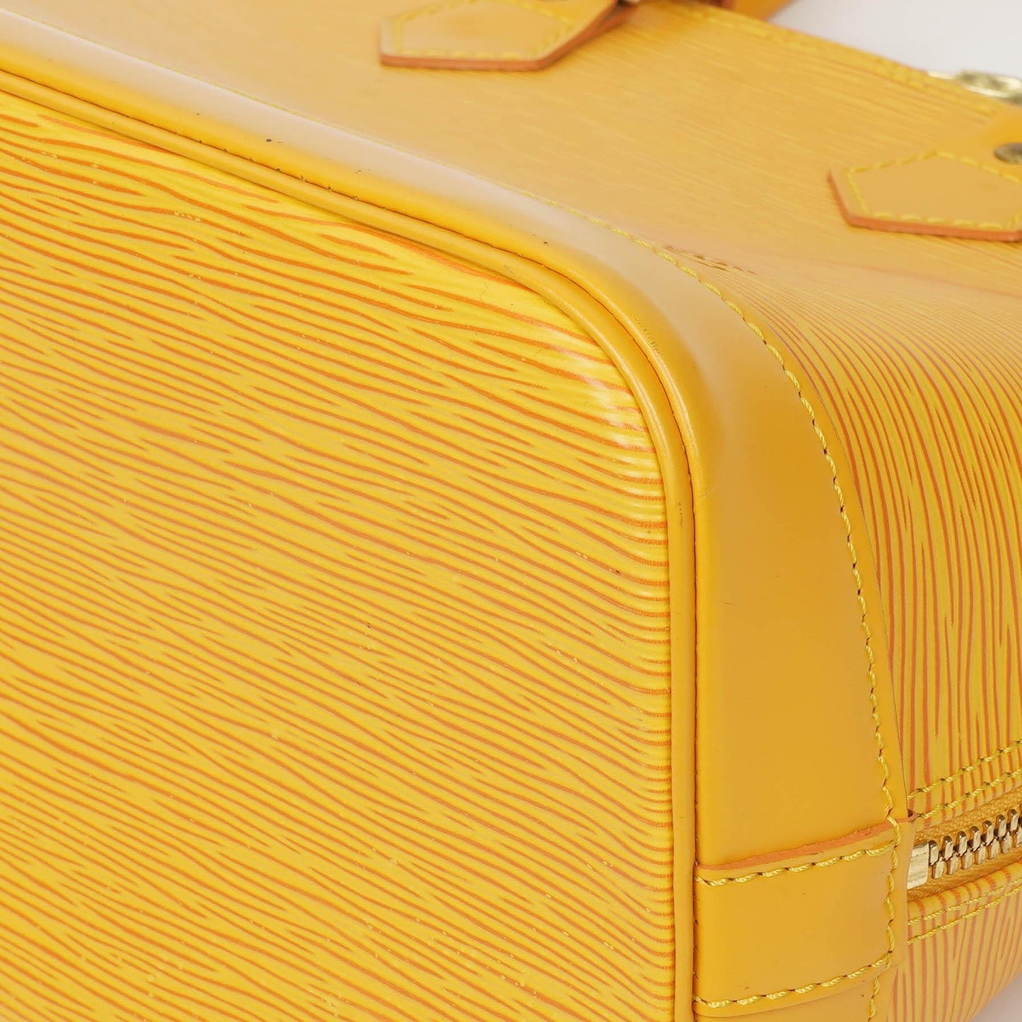 Louis Vuitton Alma PM Yellow EPI Leather Bag