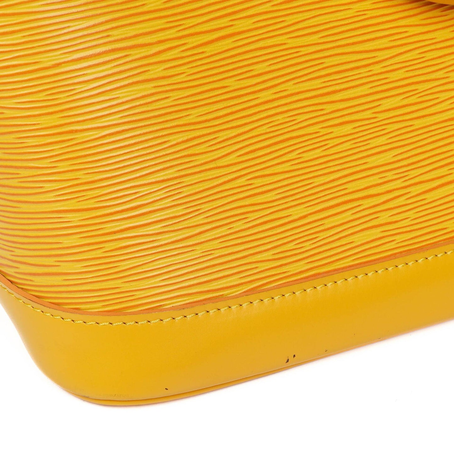 Louis Vuitton Alma PM Yellow EPI Leather Bag