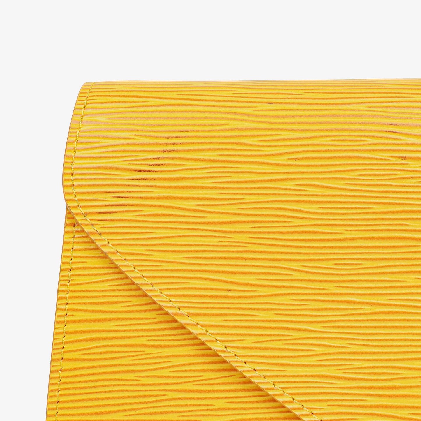 Louis Vuitton Art-Deco Yellow EPI Leather Clutch Bag