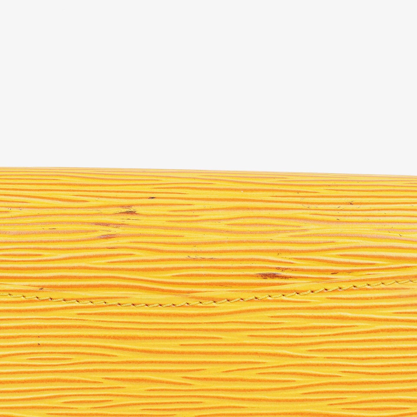 Louis Vuitton Art-Deco Yellow EPI Leather Clutch Bag