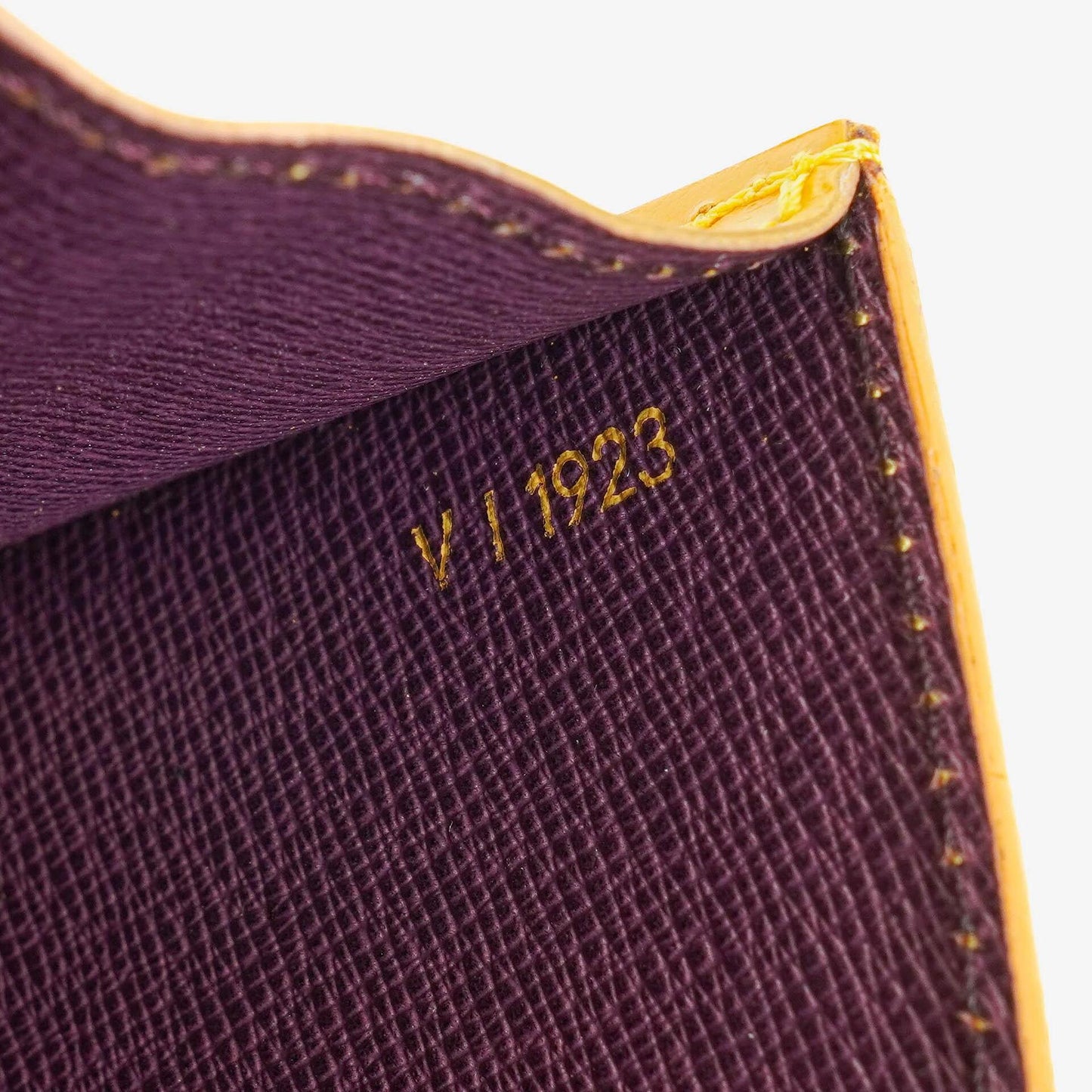 Louis Vuitton Art-Deco Yellow EPI Leather Clutch Bag