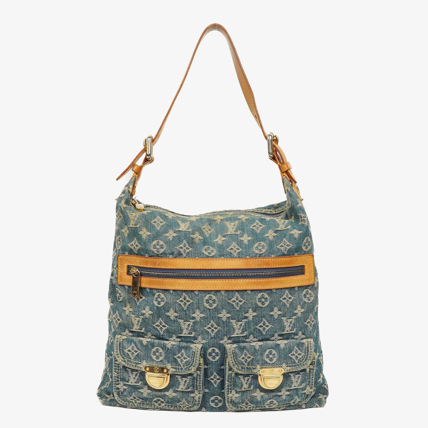 Louis Vuitton Baggy GM Monogram Denim Shoulder Bag