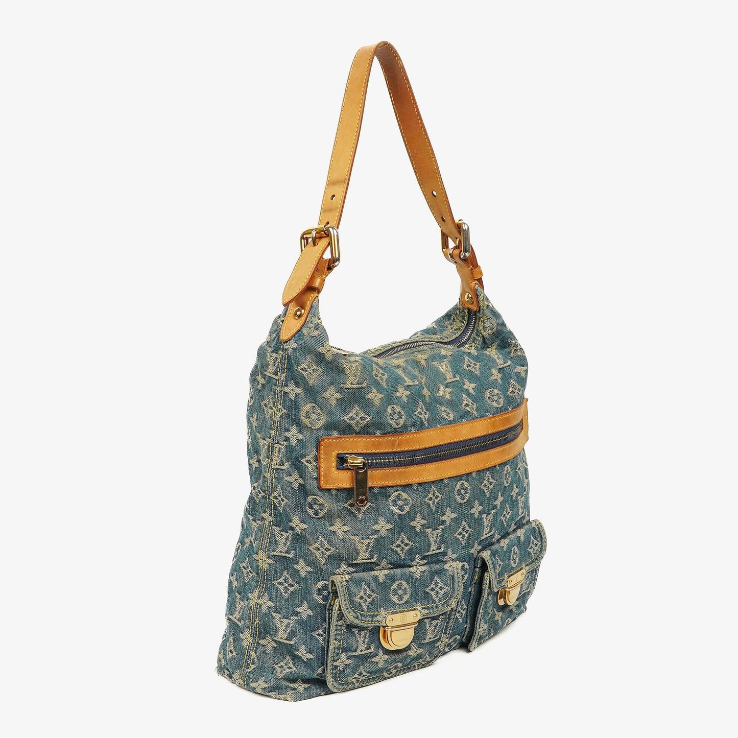 Louis Vuitton Baggy GM Monogram Denim Shoulder Bag