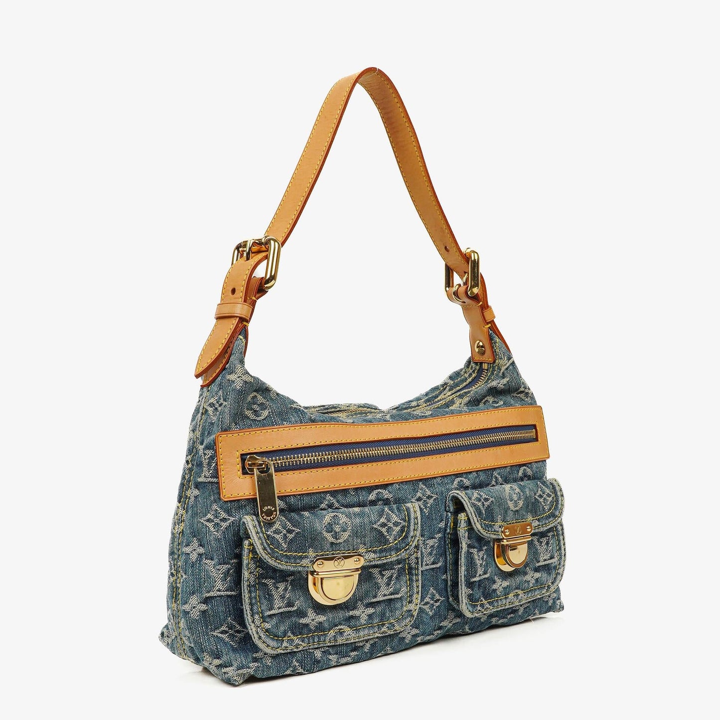 Louis Vuitton Baggy PM Monogram Denim Shoulder Bag