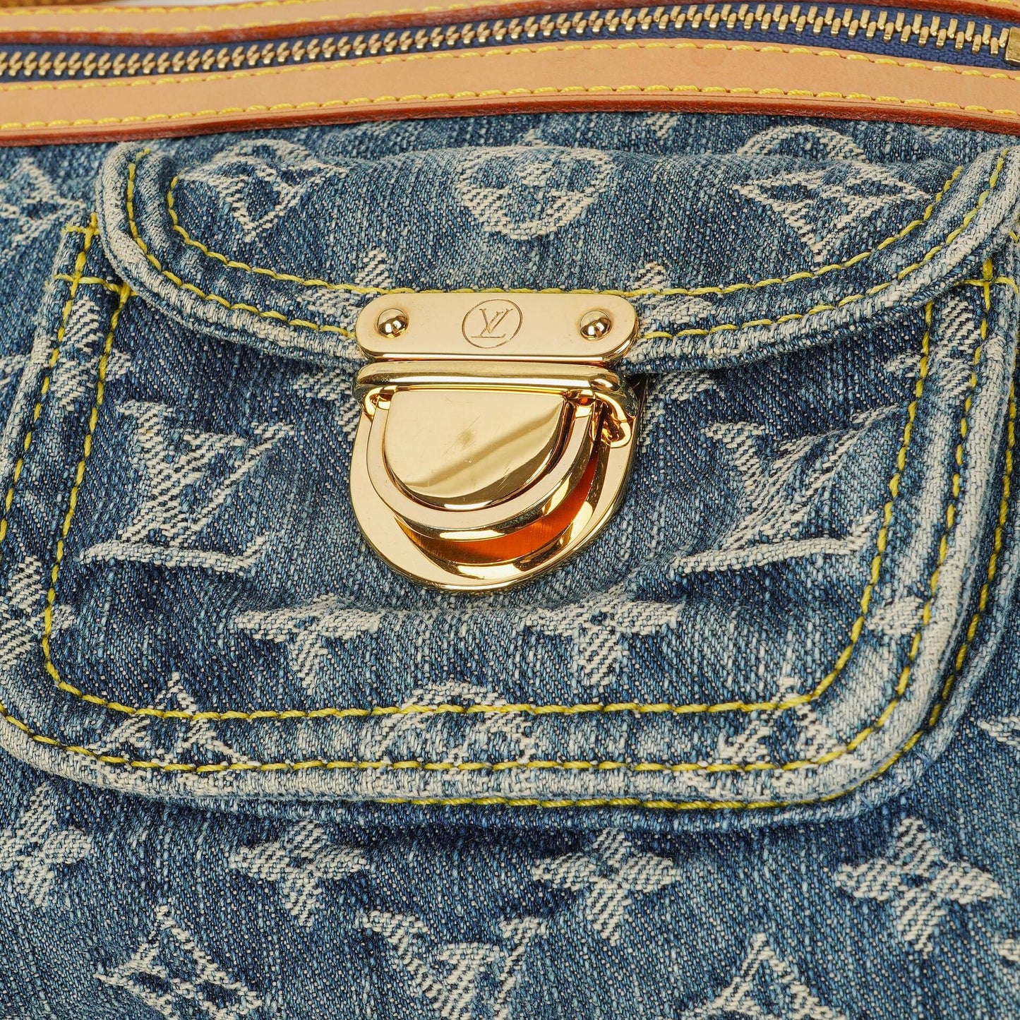 Louis Vuitton Baggy PM Monogram Denim Shoulder Bag
