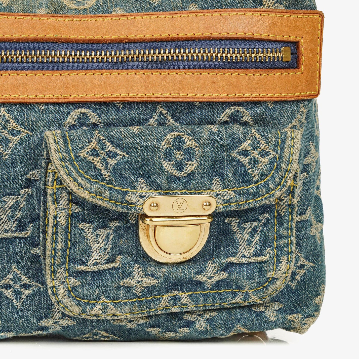Louis Vuitton Baggy PM Monogram Denim Shoulder Bag