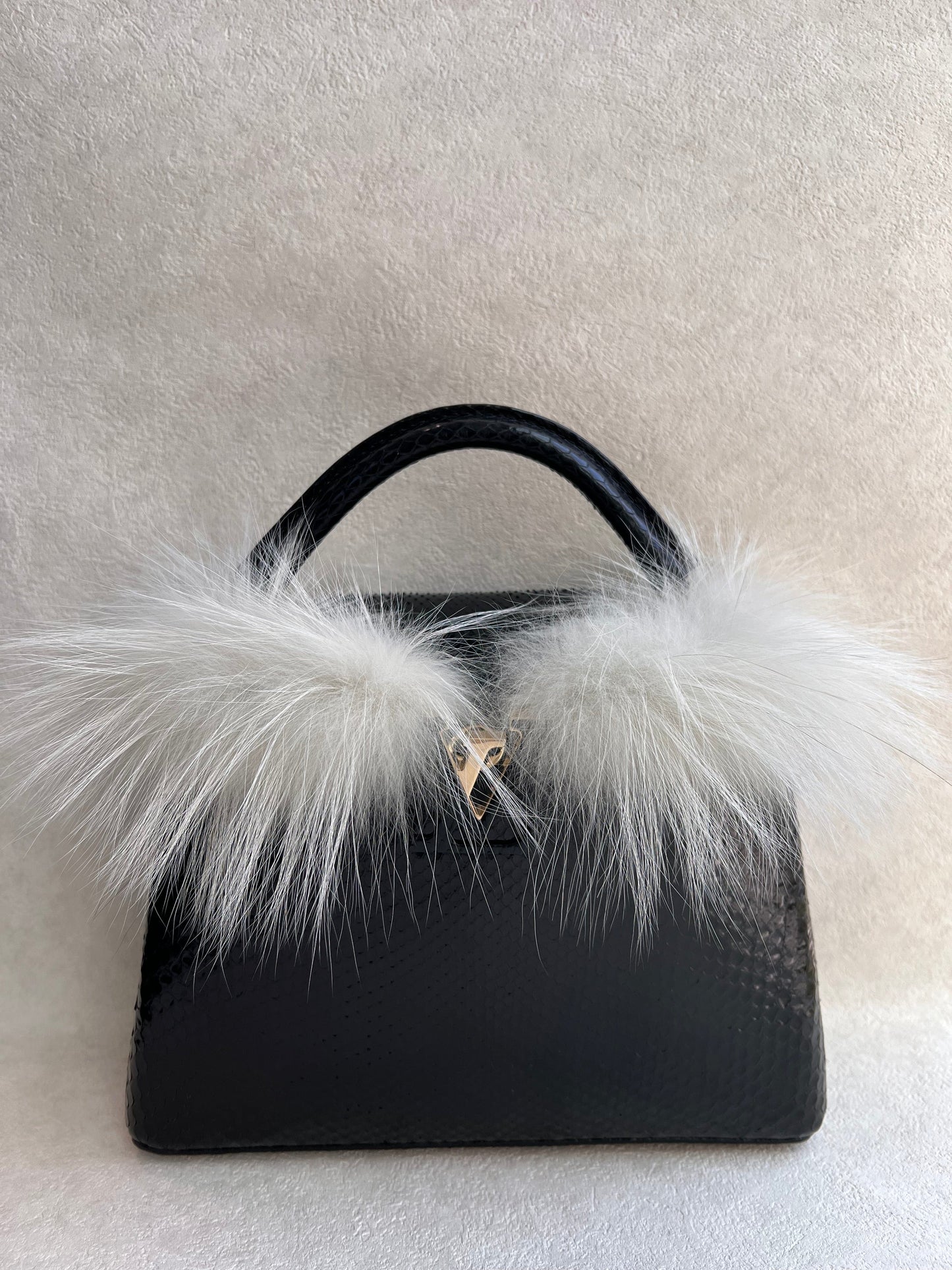 Louis Vuitton Capucines BB Python/Fur GHW SYCYR219