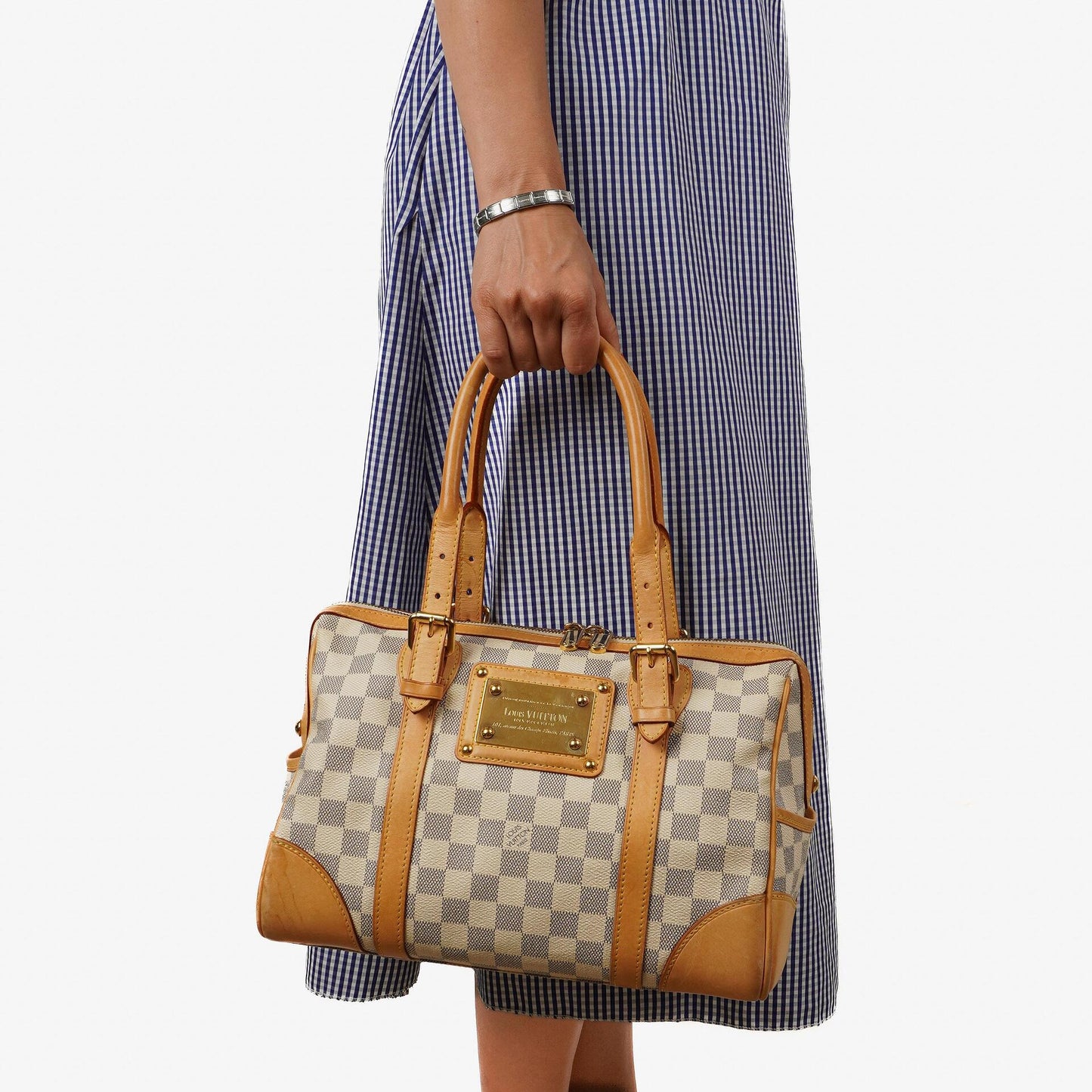 Louis Vuitton Berkeley Damier Azur Coated Canvas Bag