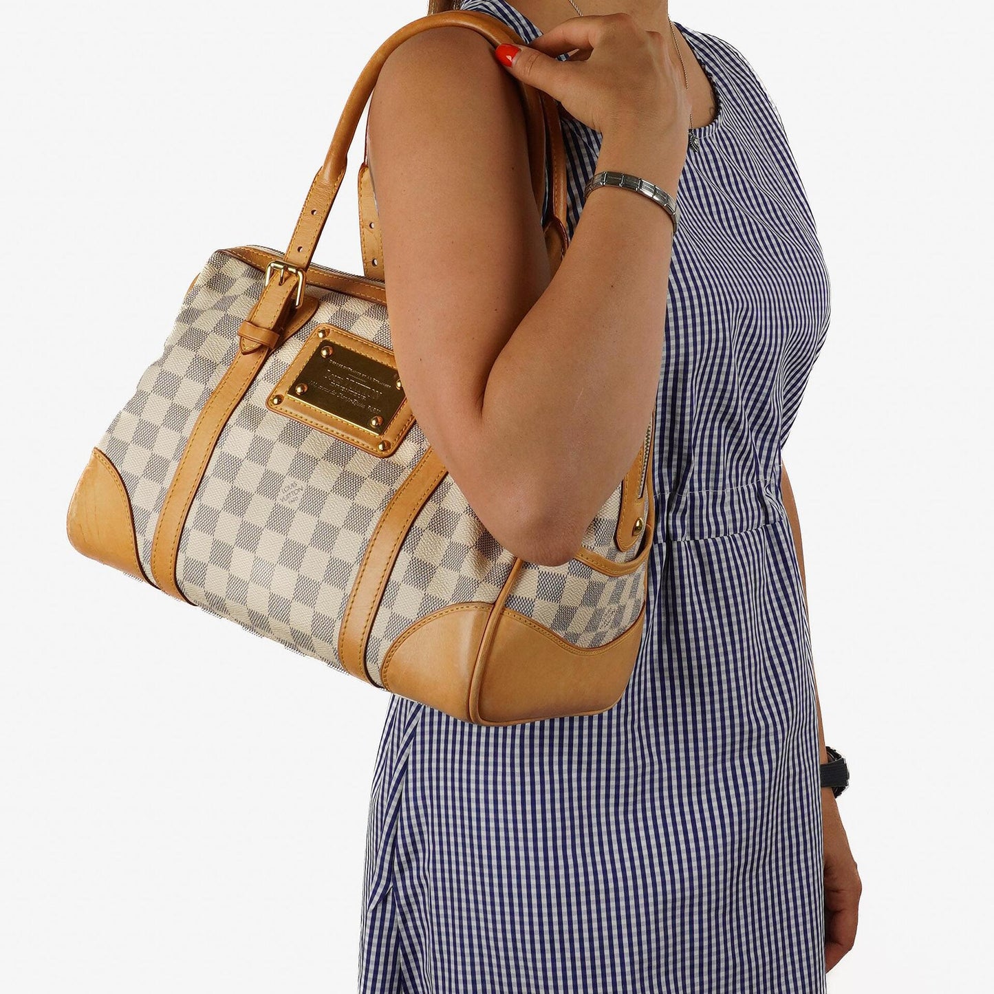 Louis Vuitton Berkeley Damier Azur Coated Canvas Bag
