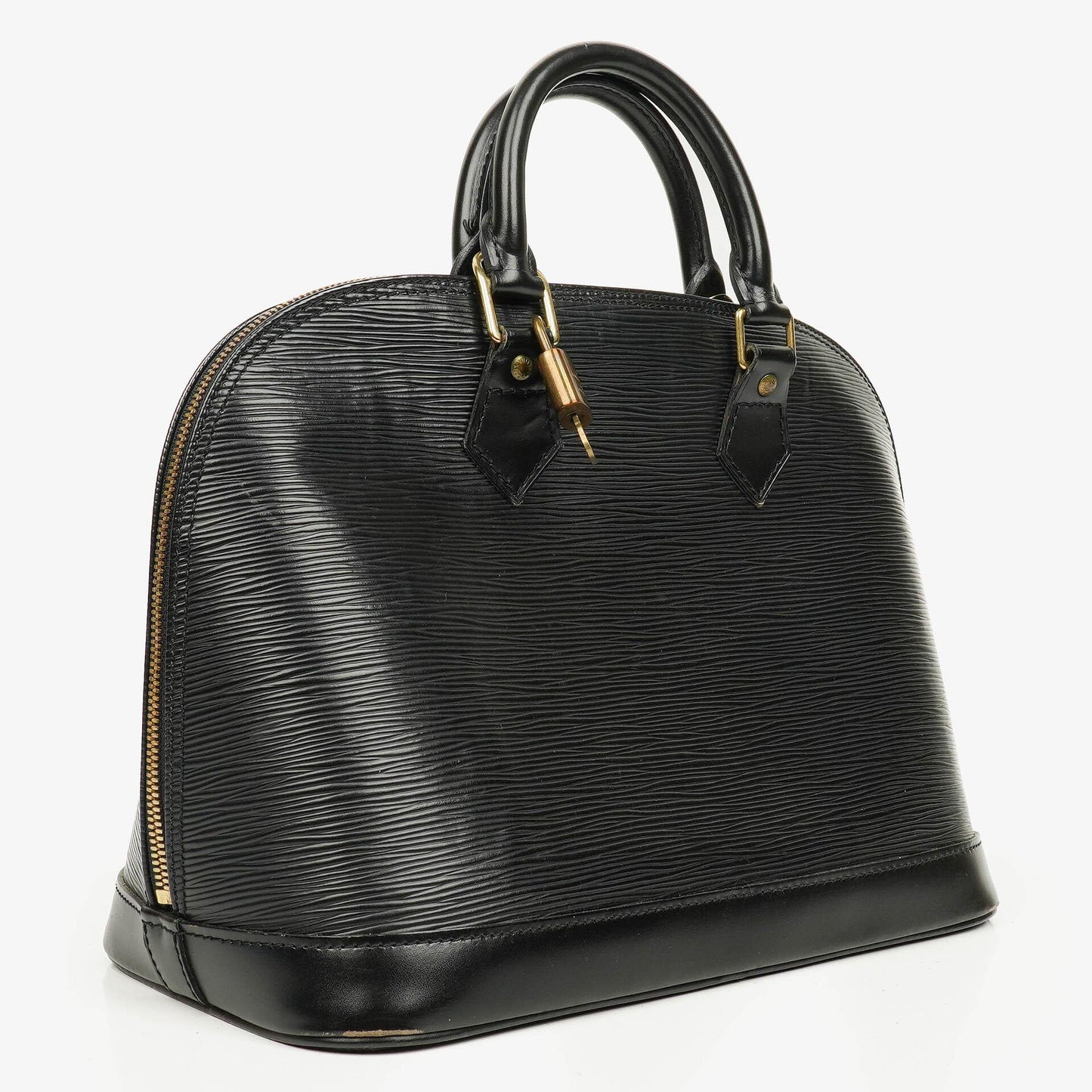 Louis Vuitton Black Epi Leather Alma PM Handbag