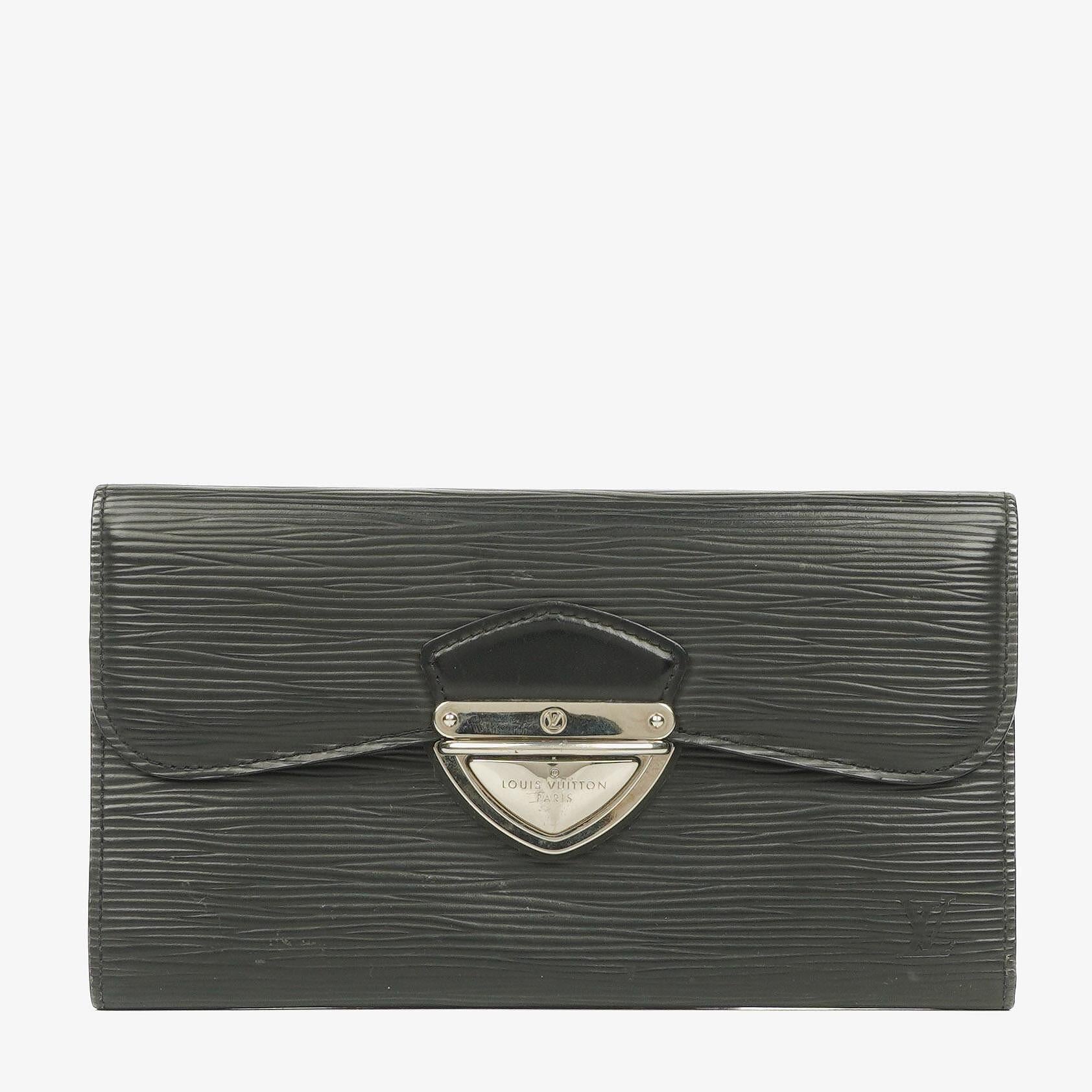 Louis Vuitton Black Epi Leather Eugenie Wallet