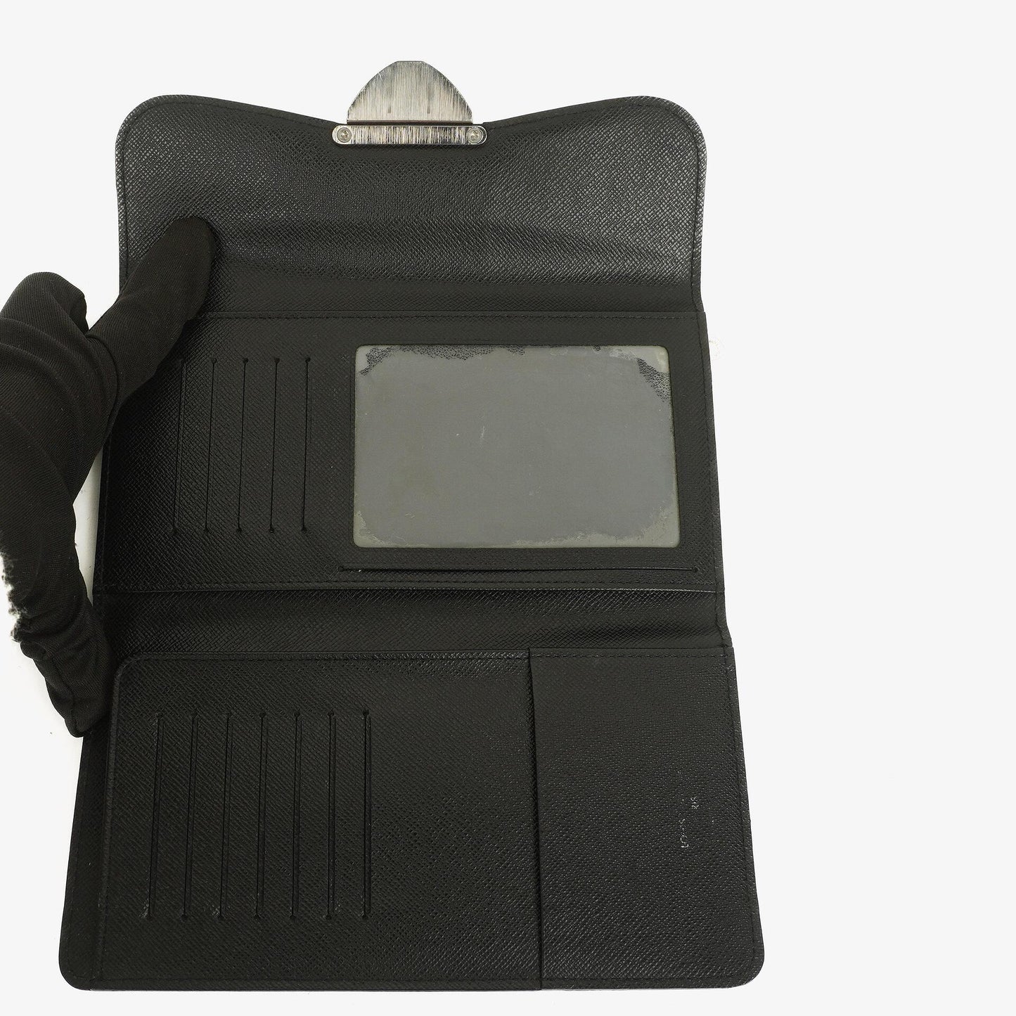Louis Vuitton Black Epi Leather Eugenie Wallet