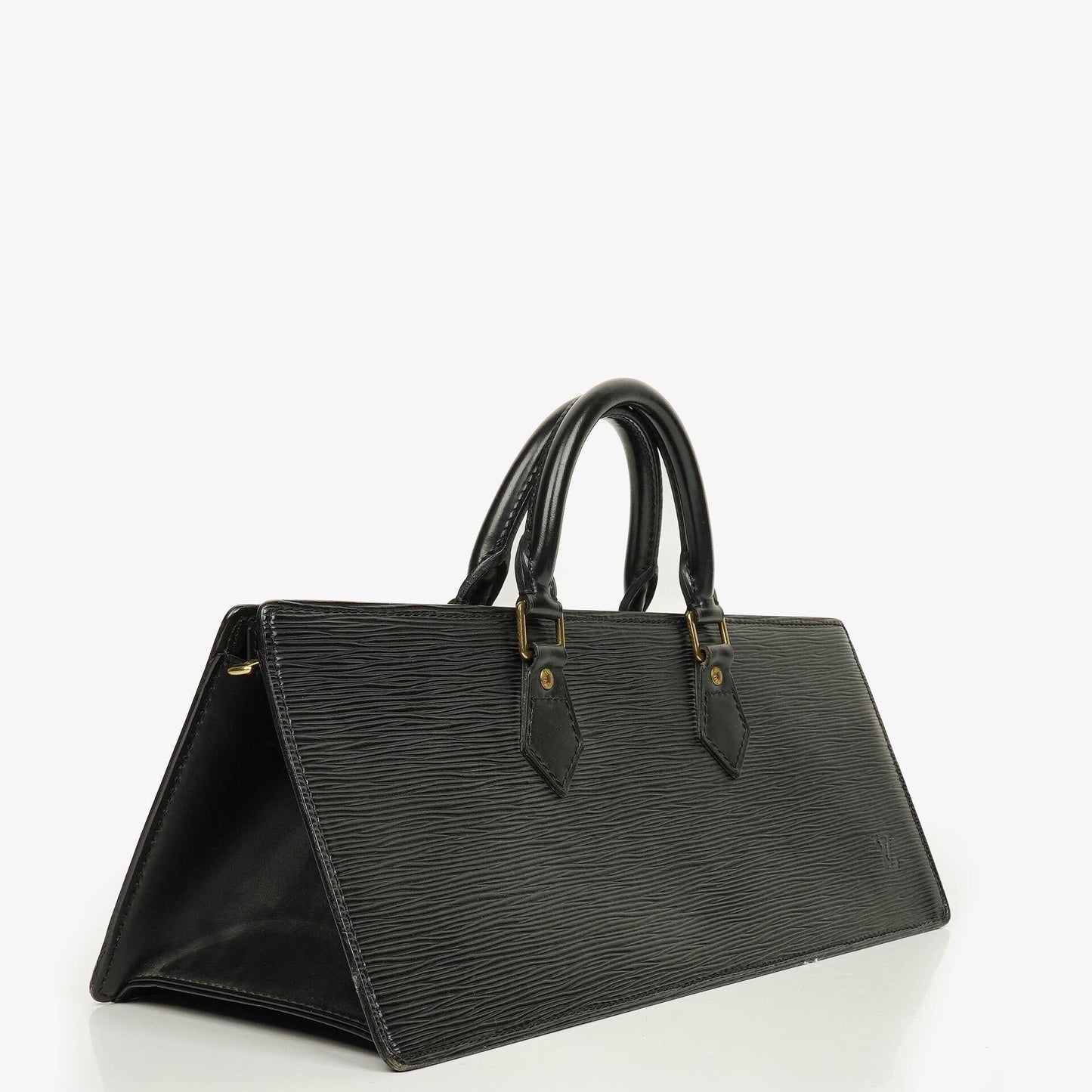 Louis Vuitton Black EPI Leather Sac Triangle Bag