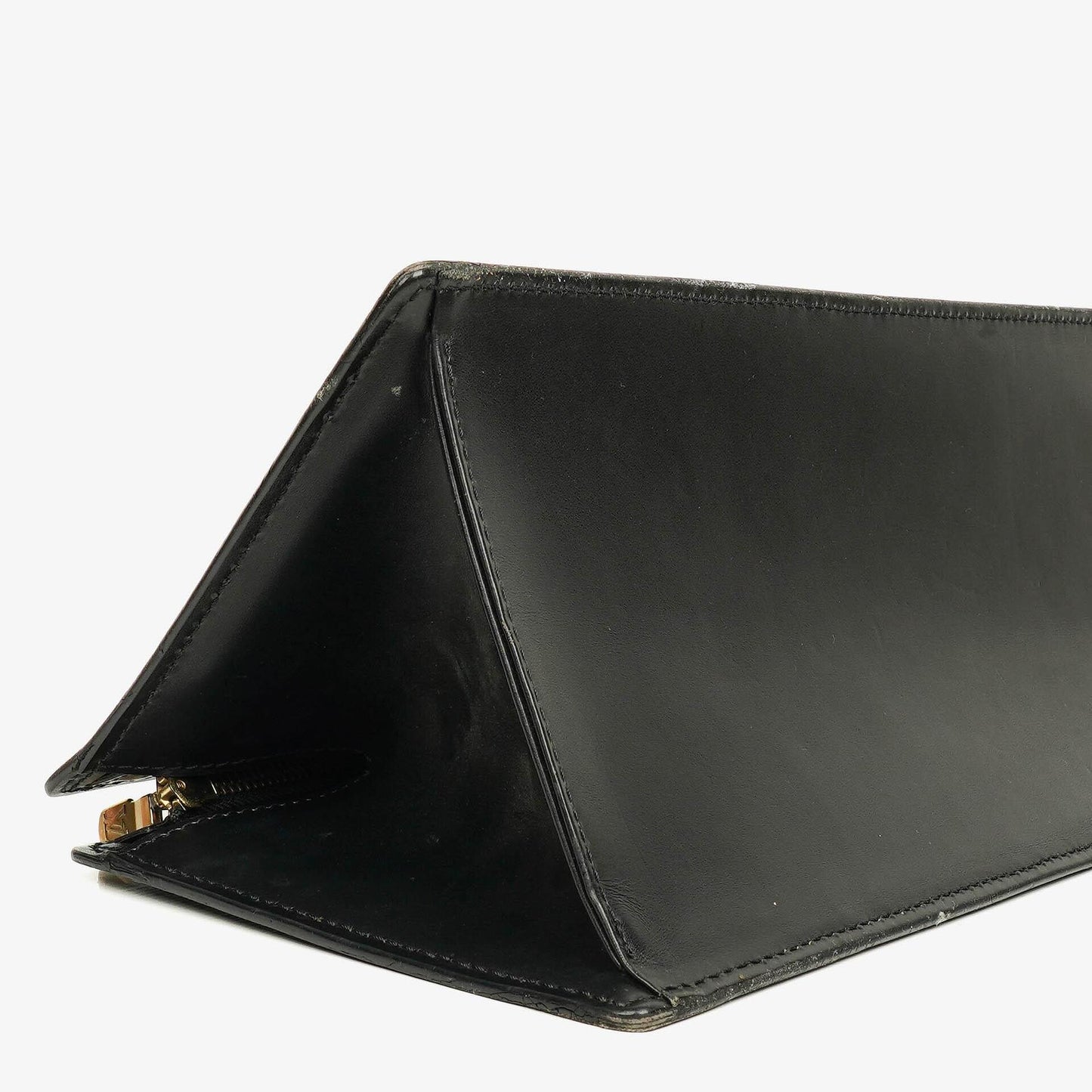 Louis Vuitton Black EPI Leather Sac Triangle Bag