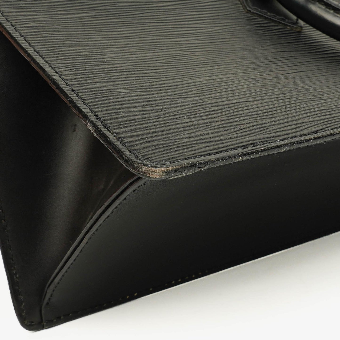 Louis Vuitton Black EPI Leather Sac Triangle Bag