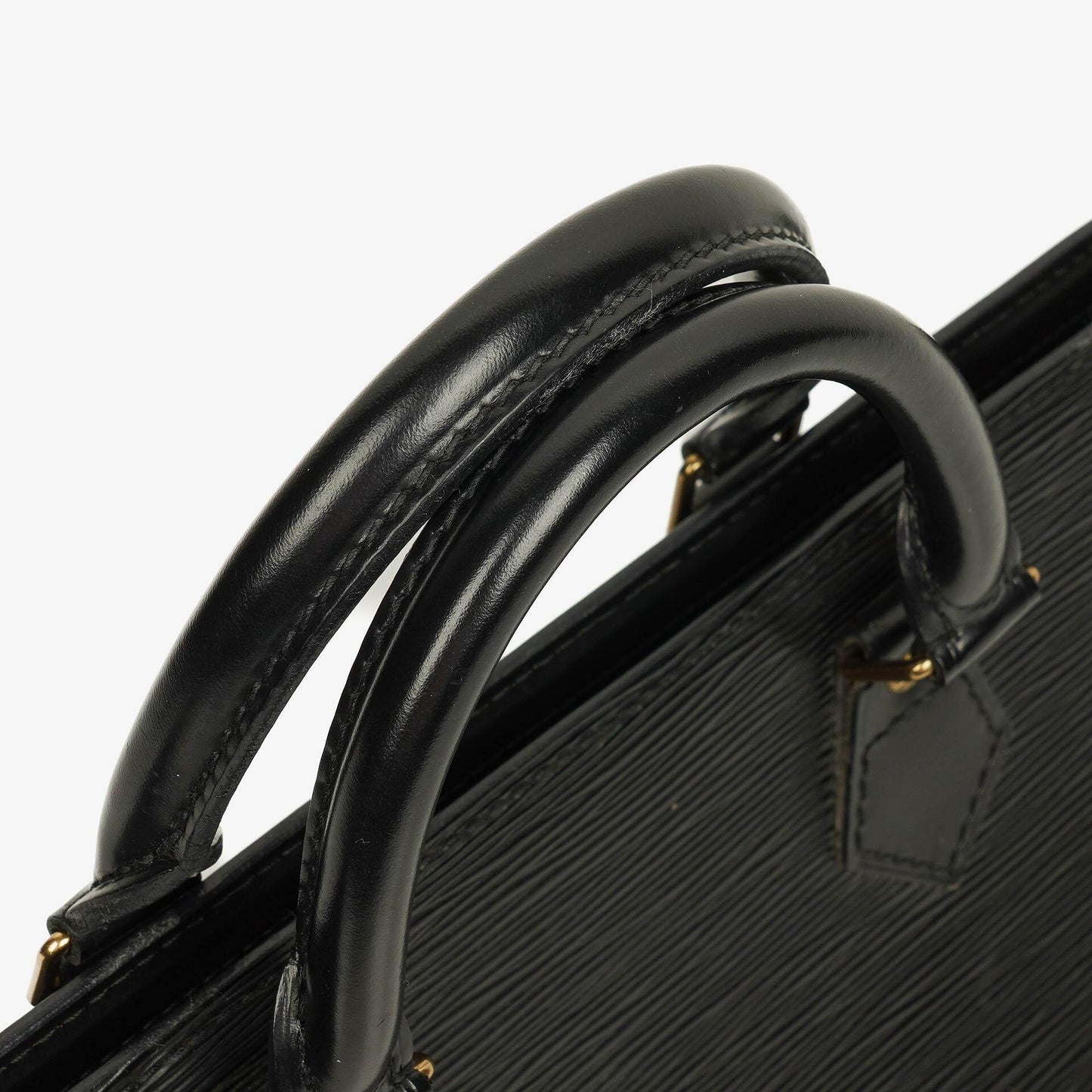 Louis Vuitton Black EPI Leather Sac Triangle Bag