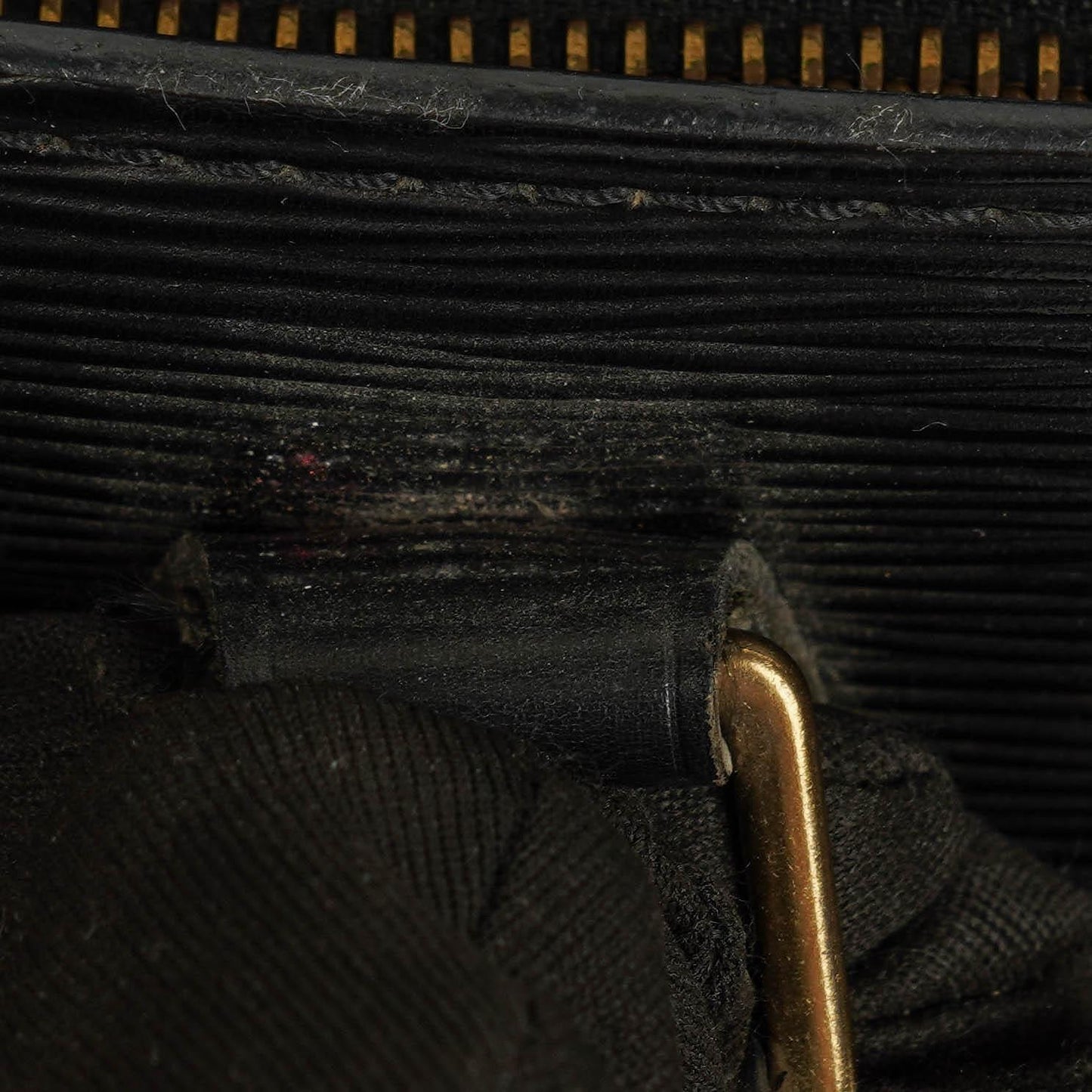 Louis Vuitton Black EPI Leather Sac Triangle Bag