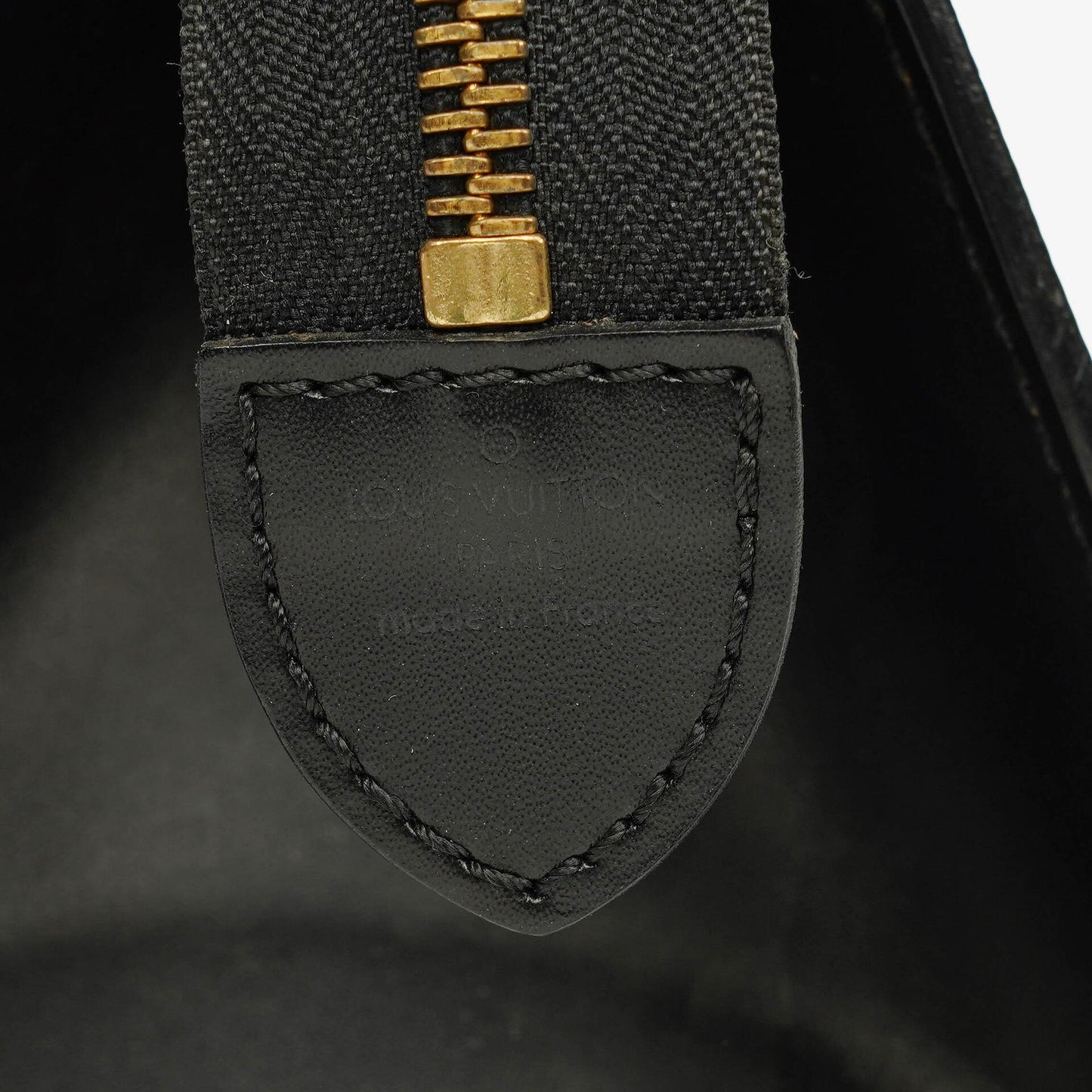 Louis Vuitton Black EPI Leather Sac Triangle Bag