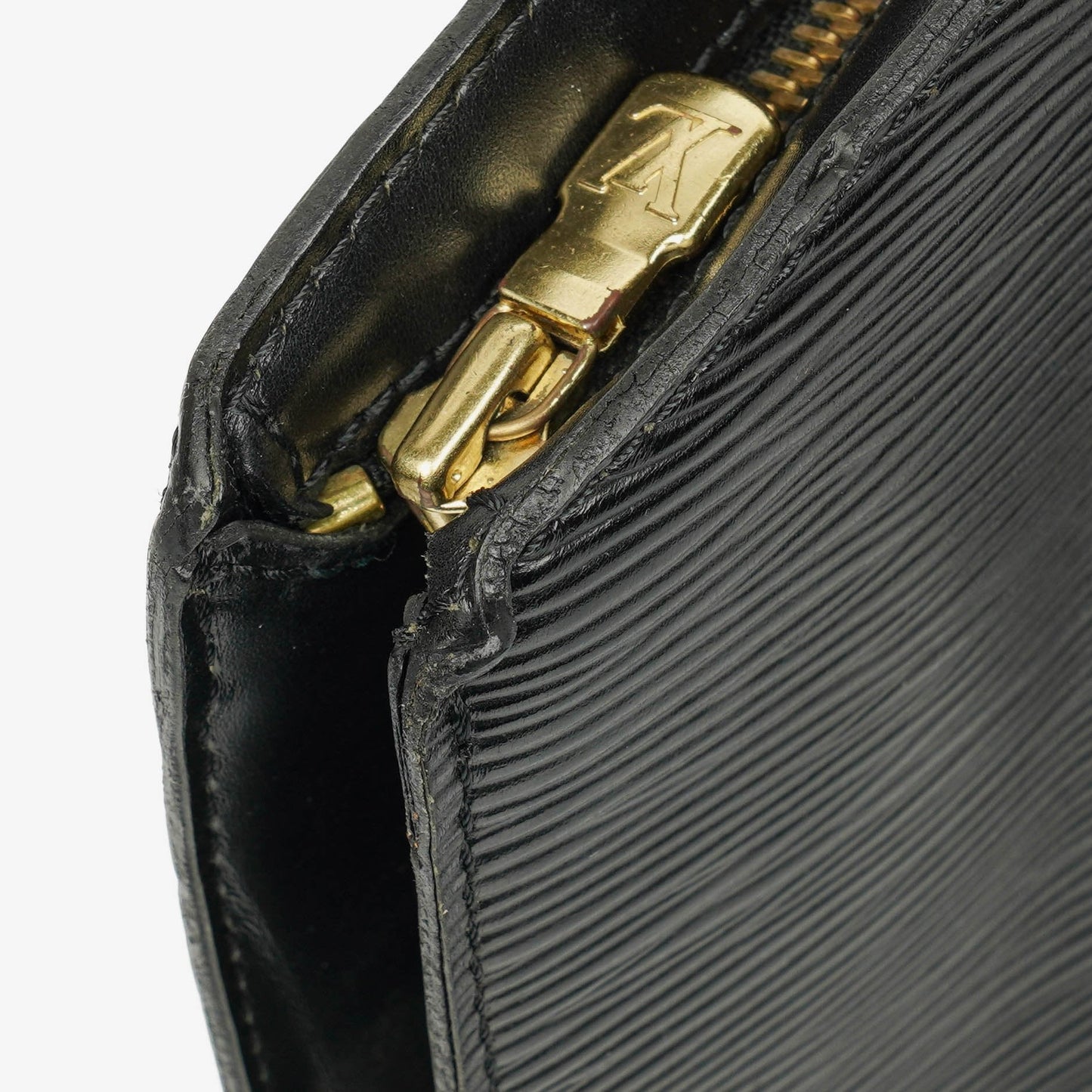 Louis Vuitton Black EPI Leather Saint Jacques GM Shoulder Bag