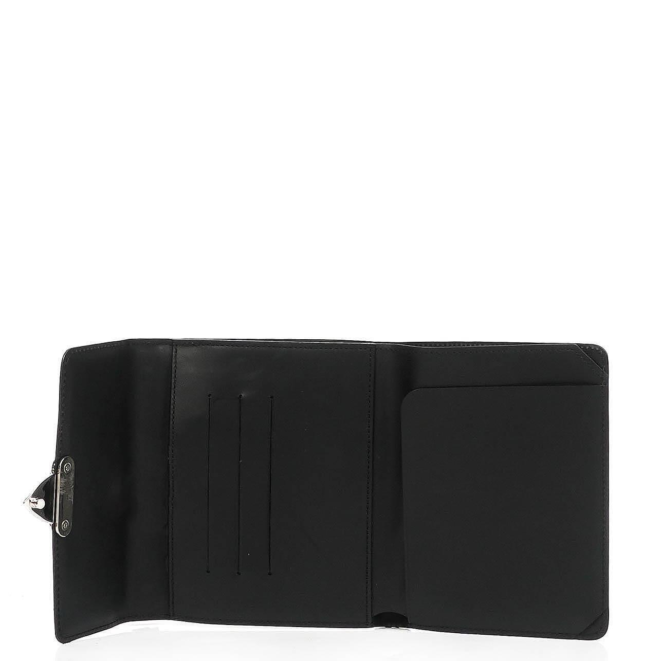 Louis Vuitton Black Mini Monogram Glace Anouchka PM Clutch Bag