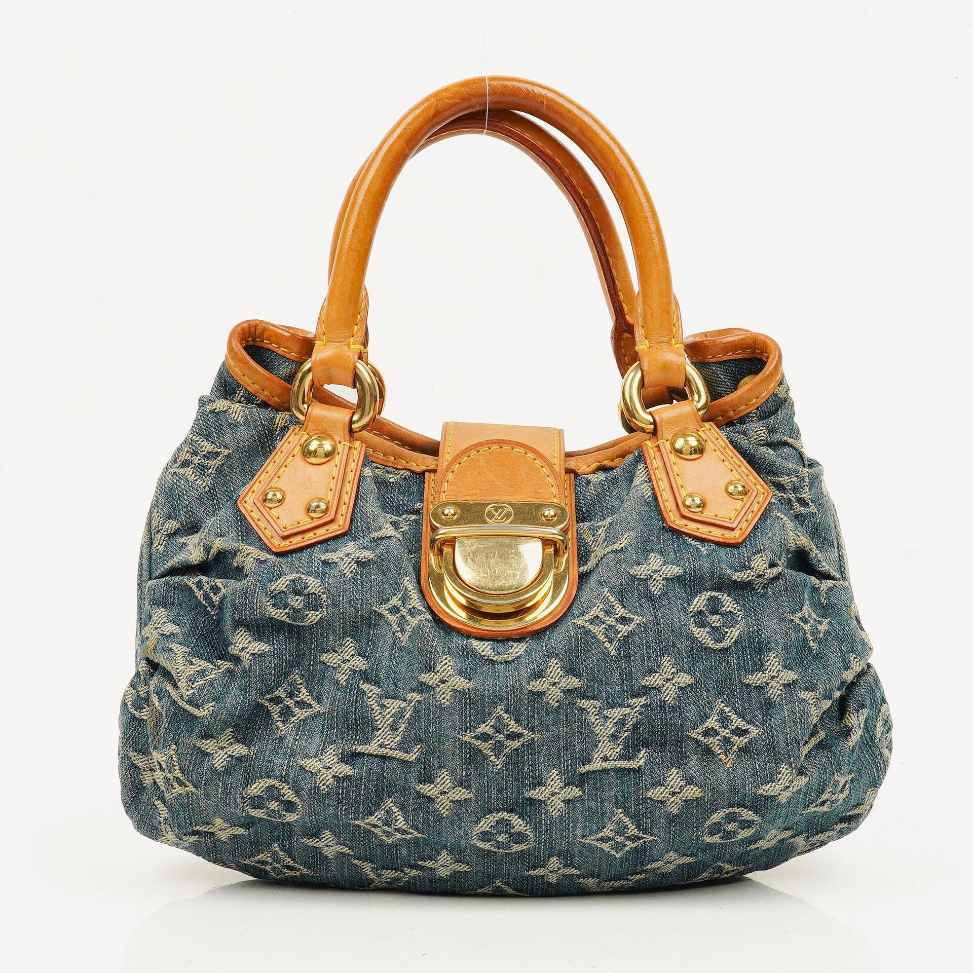 Louis Vuitton Blue Monogram Denim Pleaty Bag