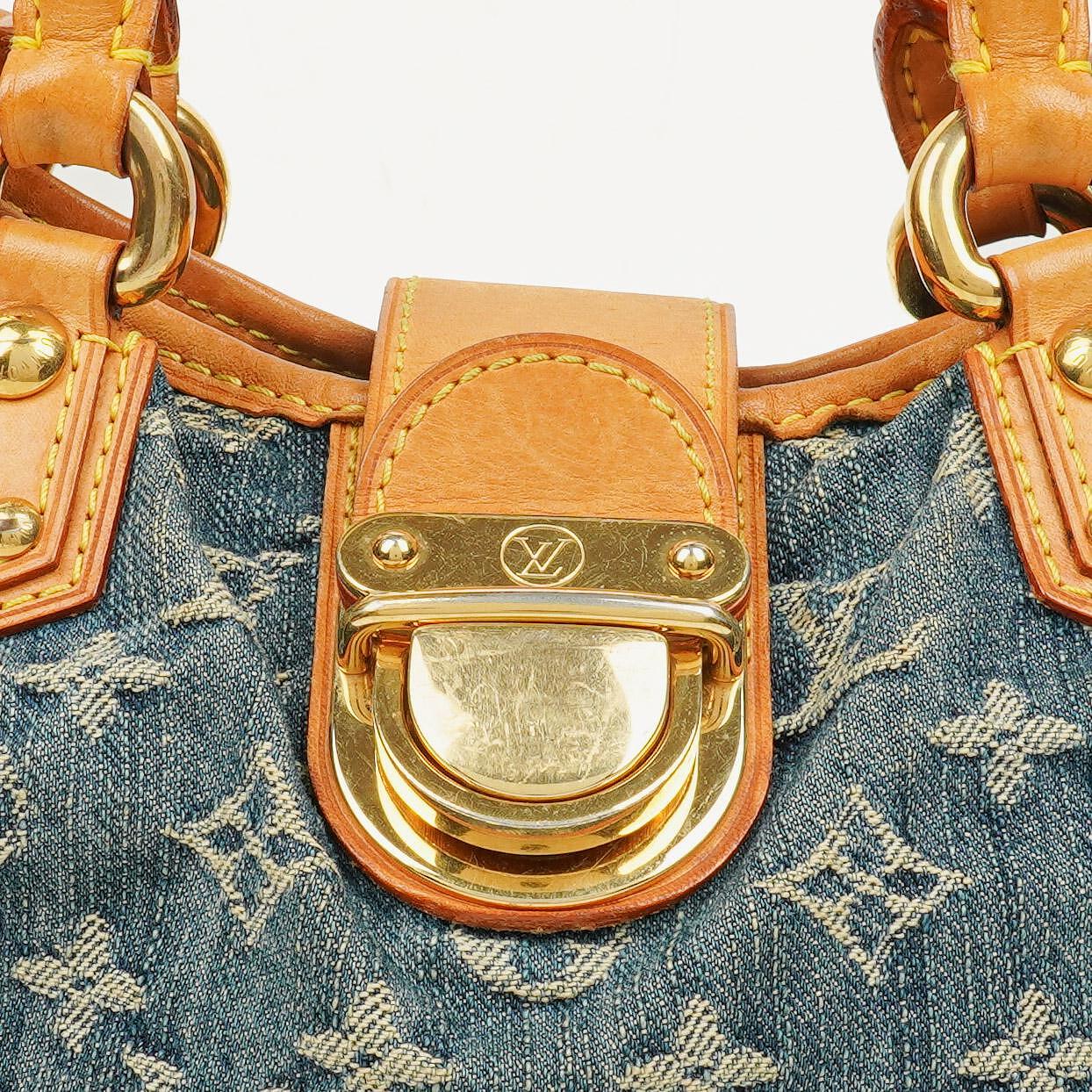 Louis Vuitton Blue Monogram Denim Pleaty Bag