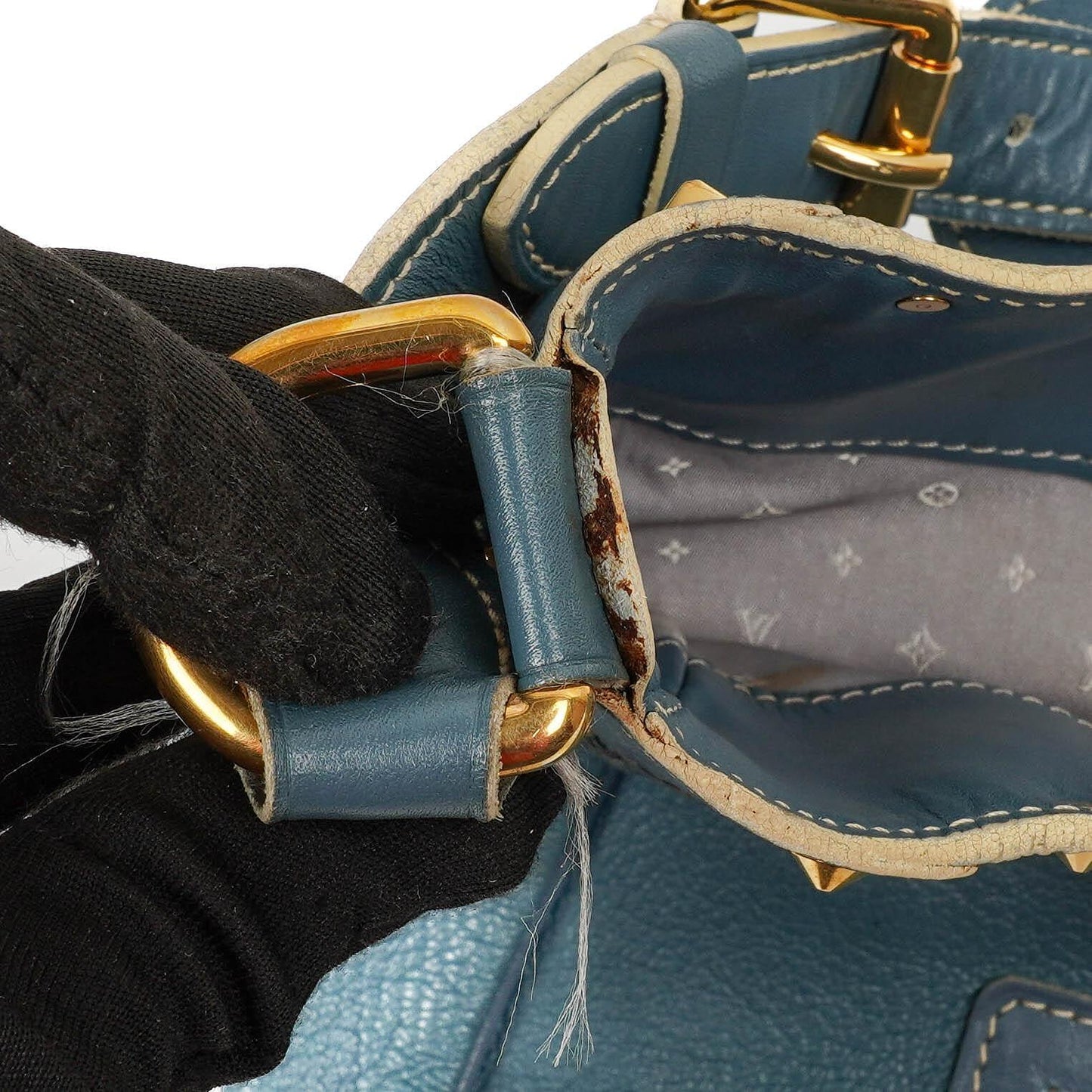 Louis Vuitton Blue Suhali L' Affriolant Bag, 2004