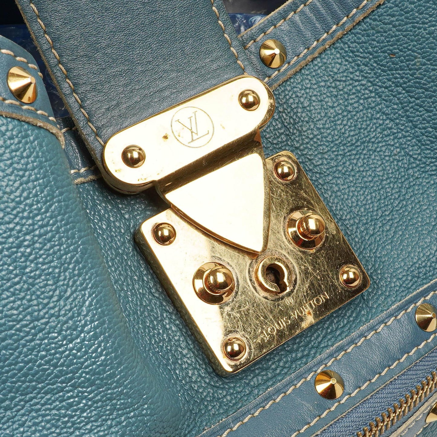 Louis Vuitton Blue Suhali L' Affriolant Bag, 2004