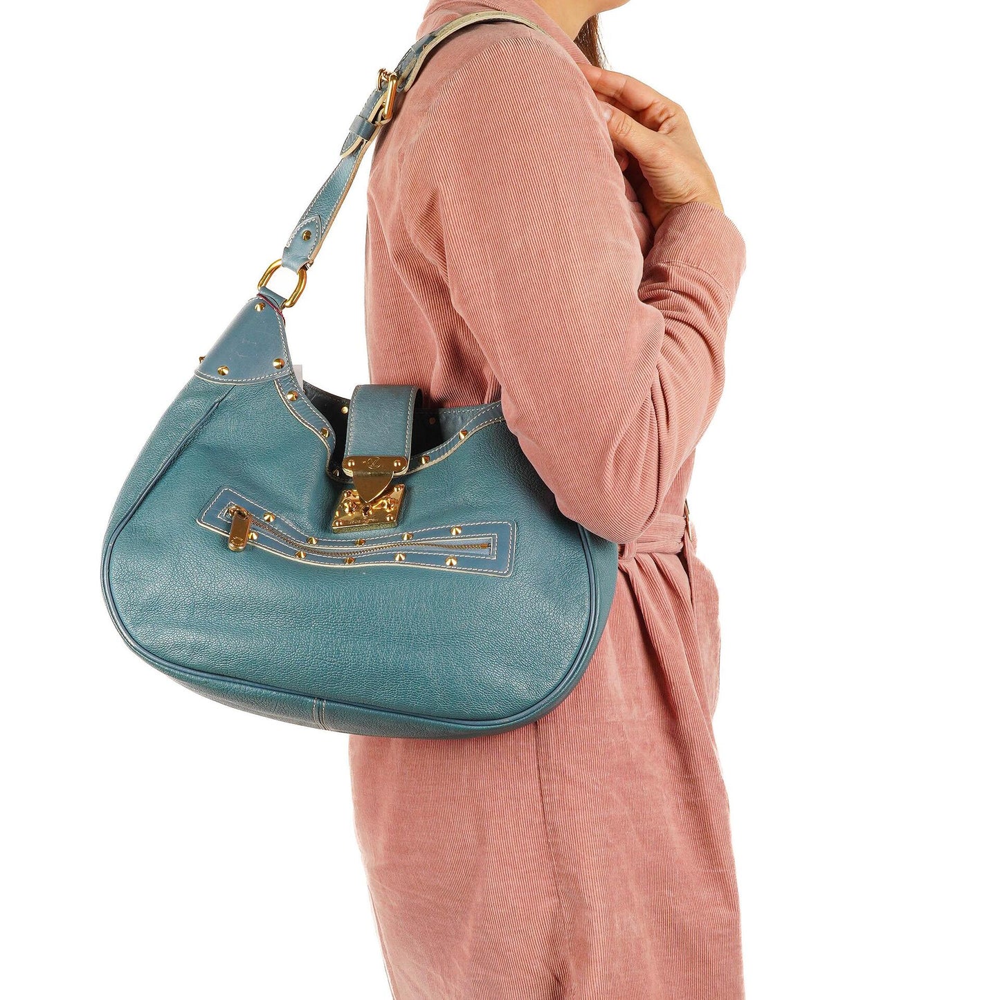 Louis Vuitton Blue Suhali L' Affriolant Bag, 2004