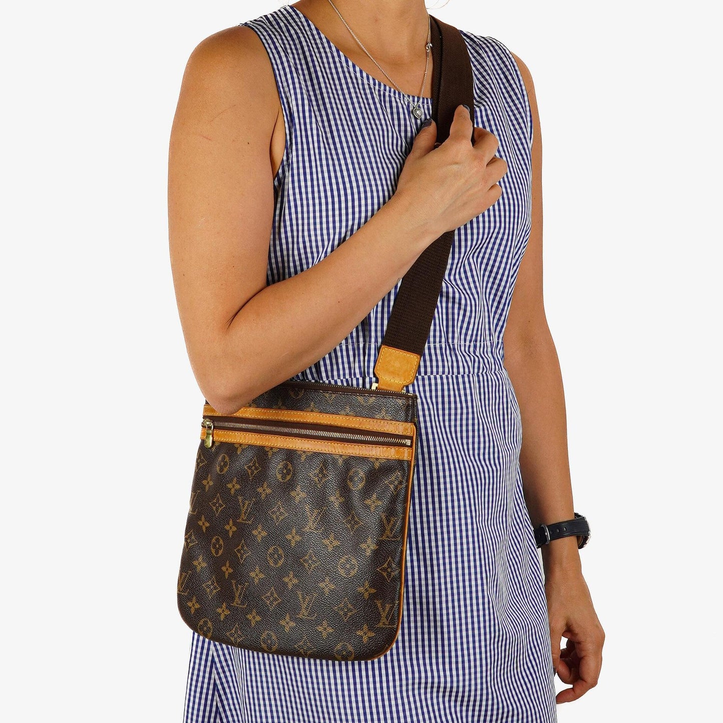 Louis Vuitton Bosphore Pochette Monogram Canvas Crossbody Bag