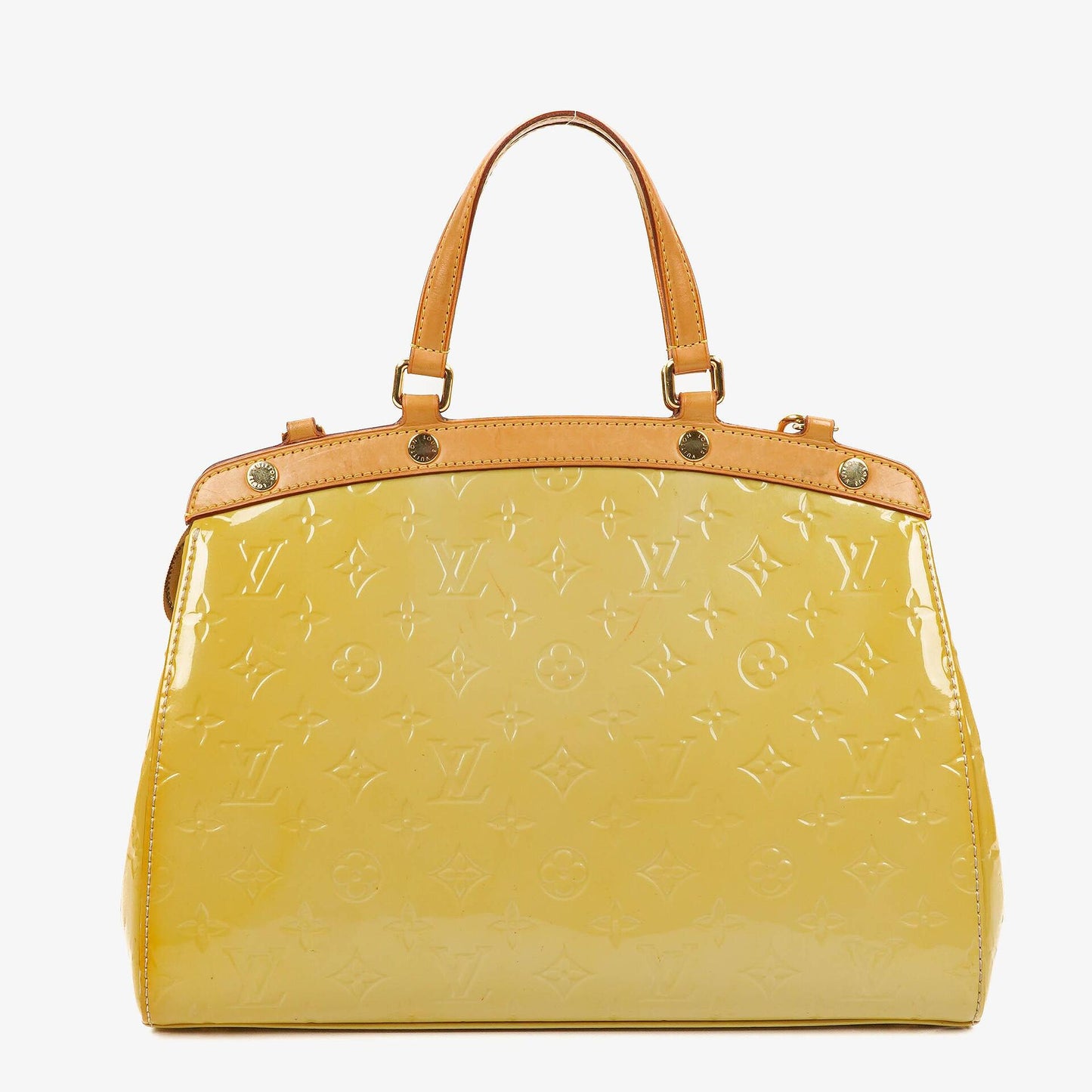 Louis Vuitton Brea MM Citrine Monogram Vernis Bag