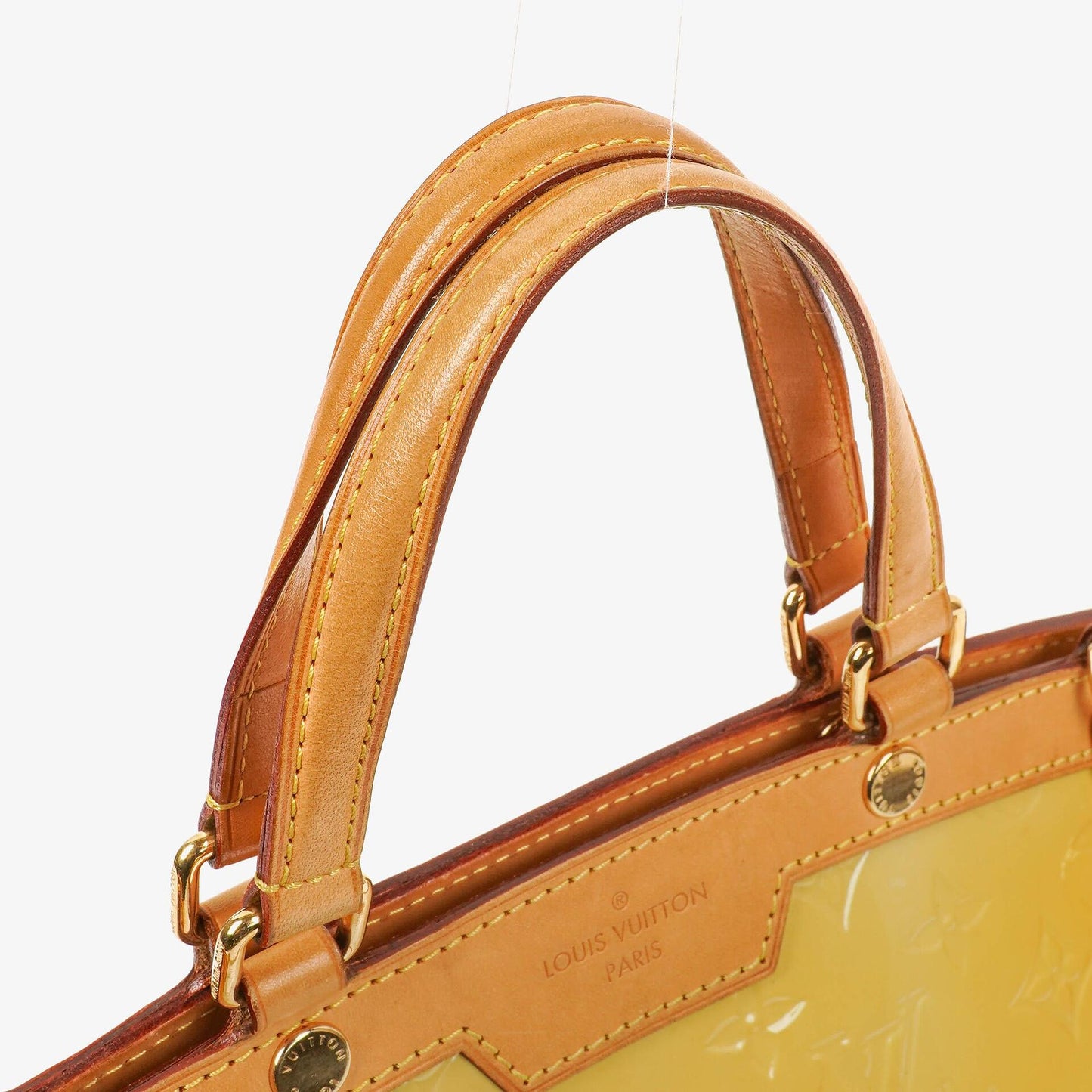 Louis Vuitton Brea MM Citrine Monogram Vernis Bag