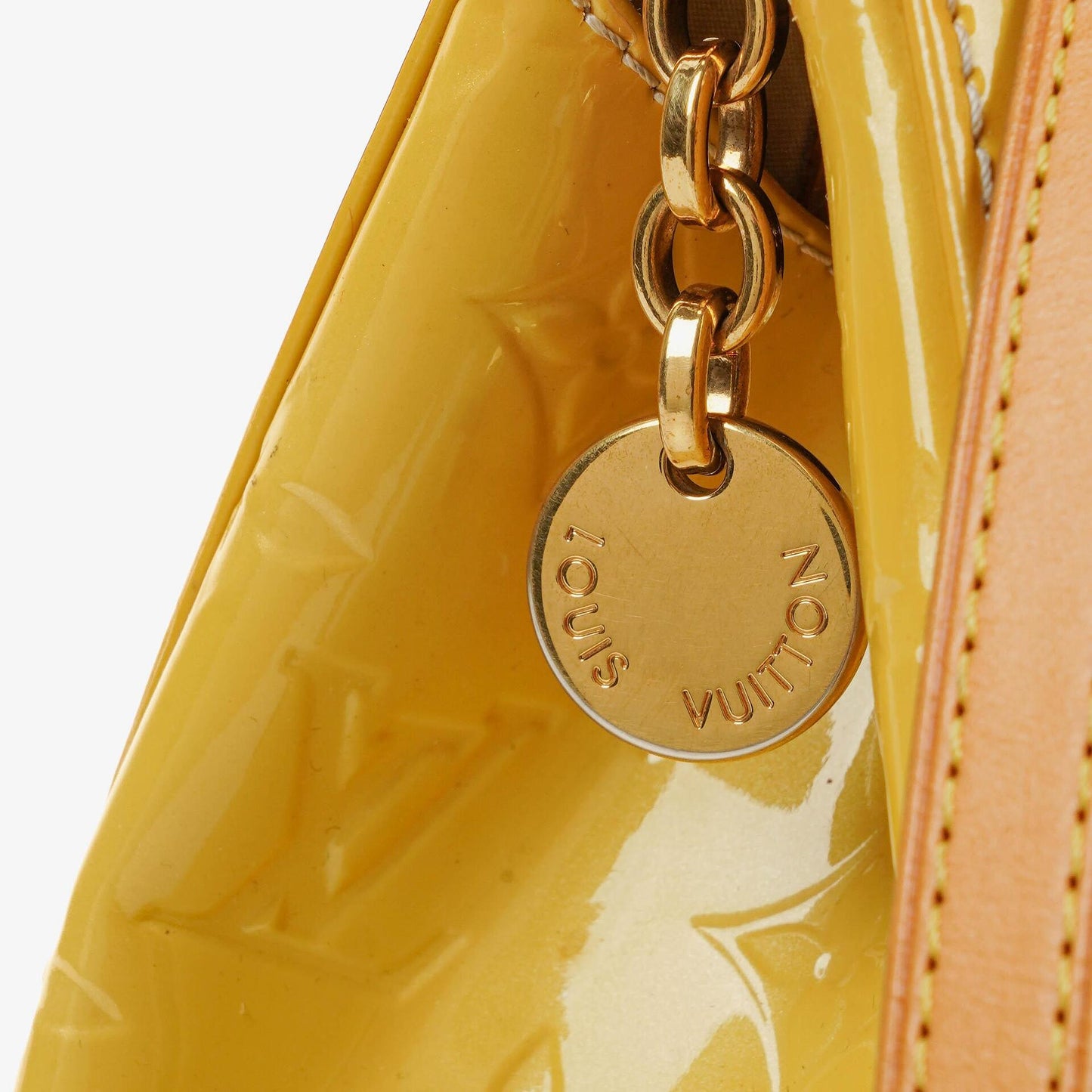 Louis Vuitton Brea MM Citrine Monogram Vernis Bag