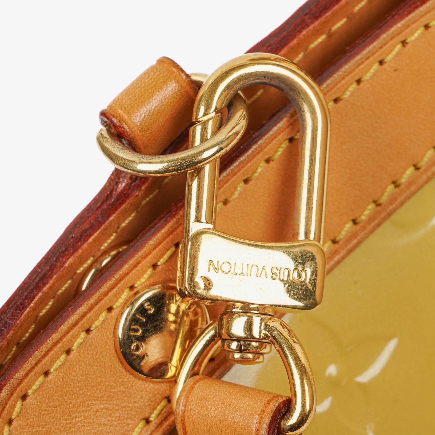 Louis Vuitton Brea MM Citrine Monogram Vernis Bag