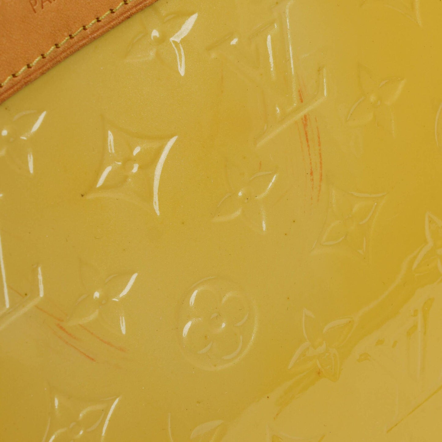 Louis Vuitton Brea MM Citrine Monogram Vernis Bag
