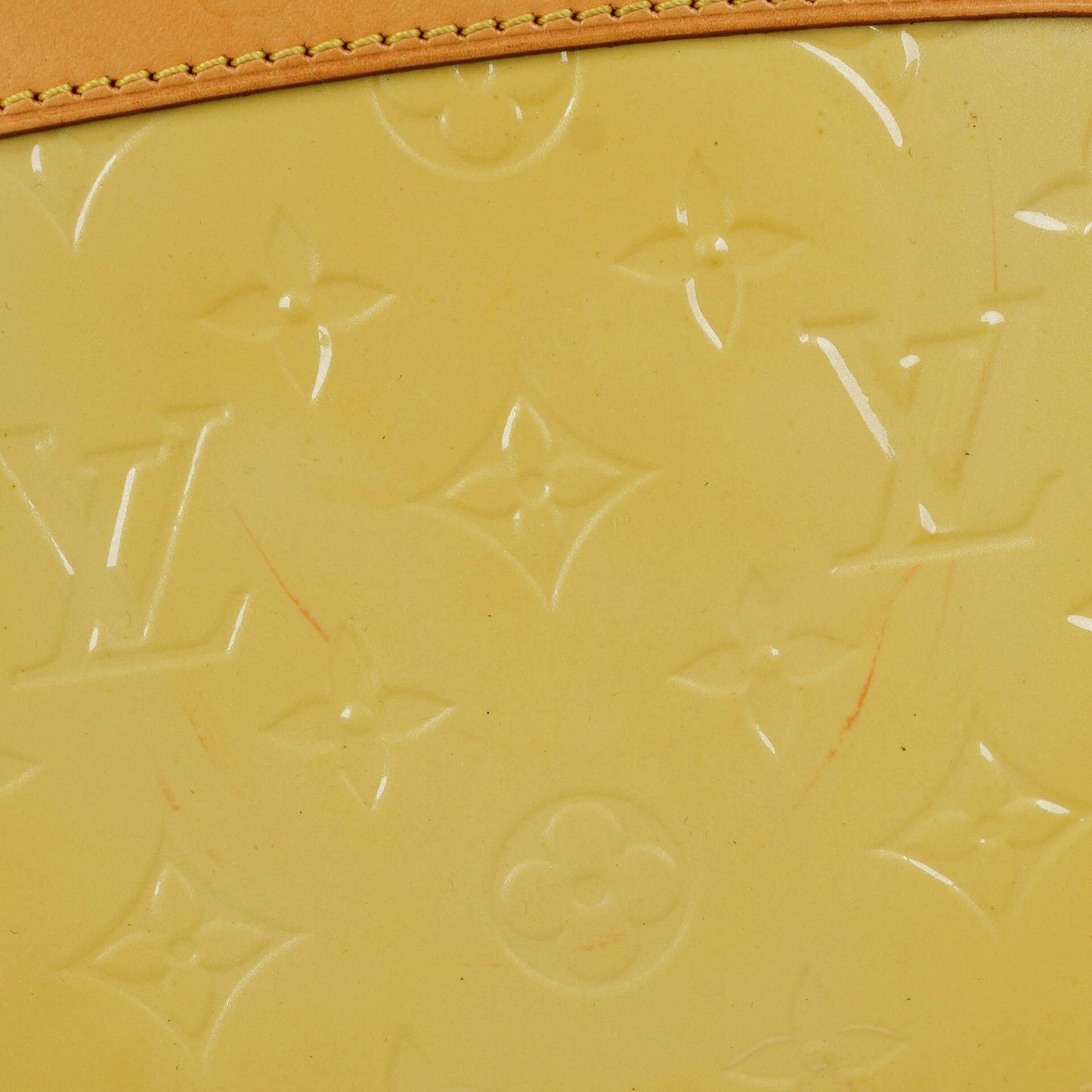Louis Vuitton Brea MM Citrine Monogram Vernis Bag