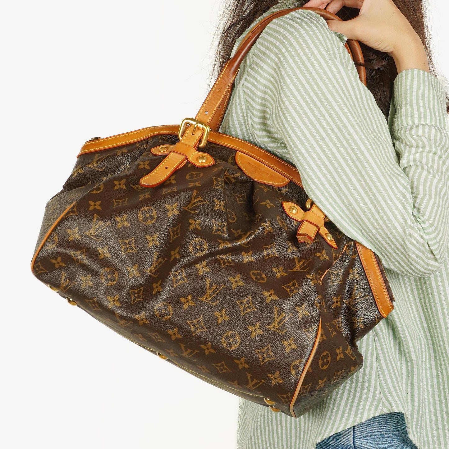 Louis Vuitton Brown Monogram Canvas Tivoli GM Bag