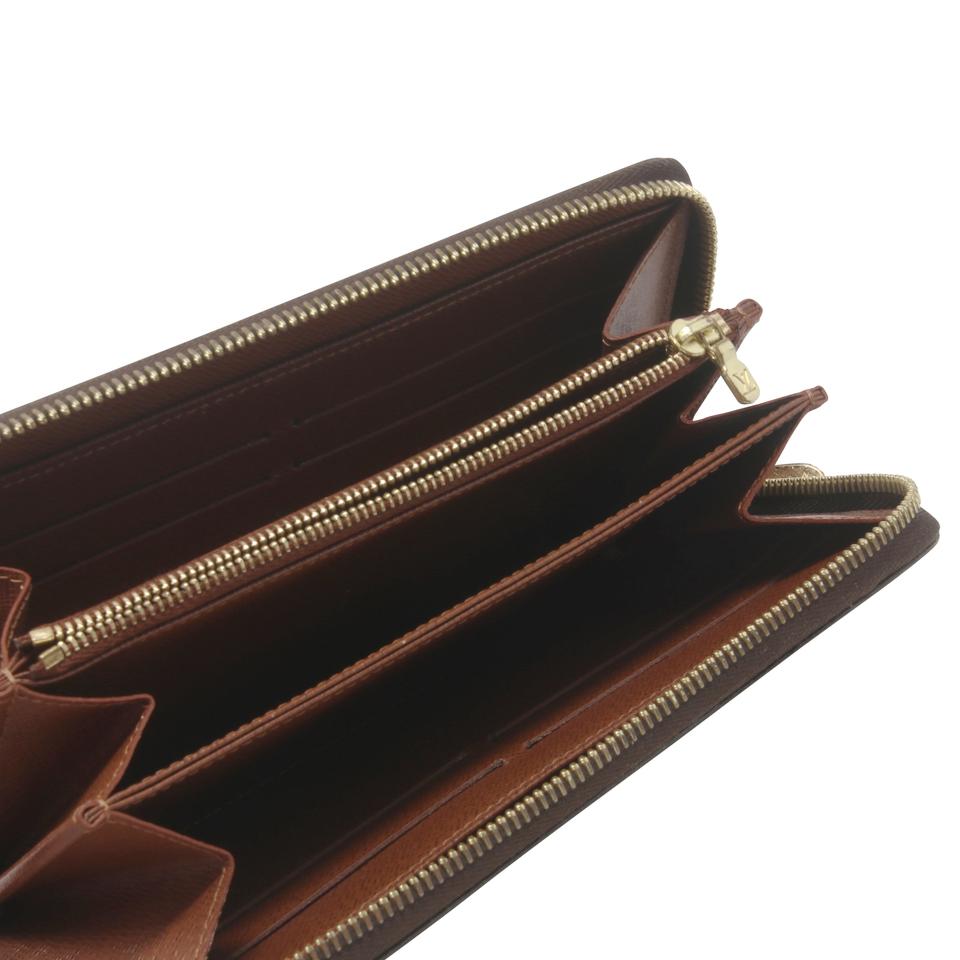 Louis Vuitton Brown Monogram Coated Canvas Zippy Zip Around Wallet