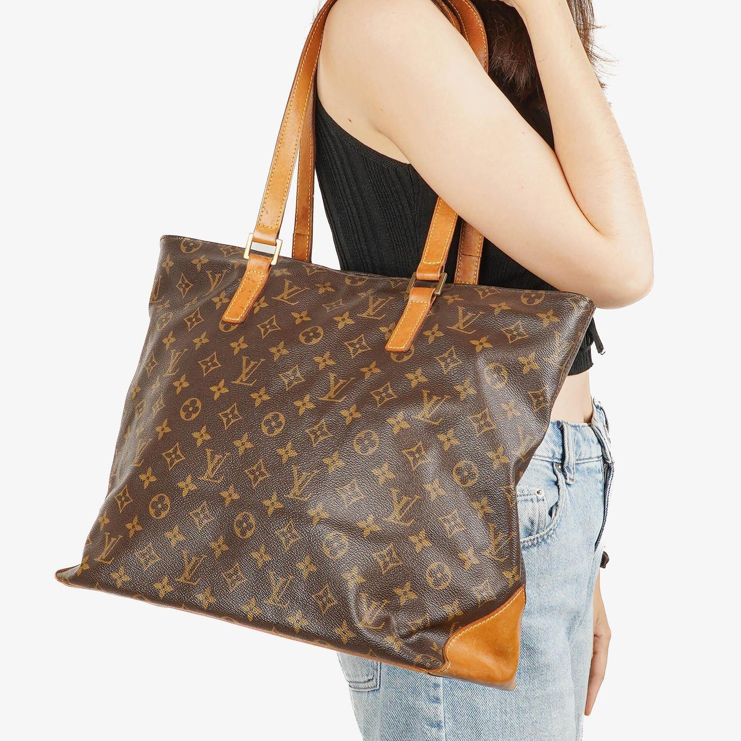 Louis Vuitton Cabas Mezzo Monogram Canvas Shouder Bag