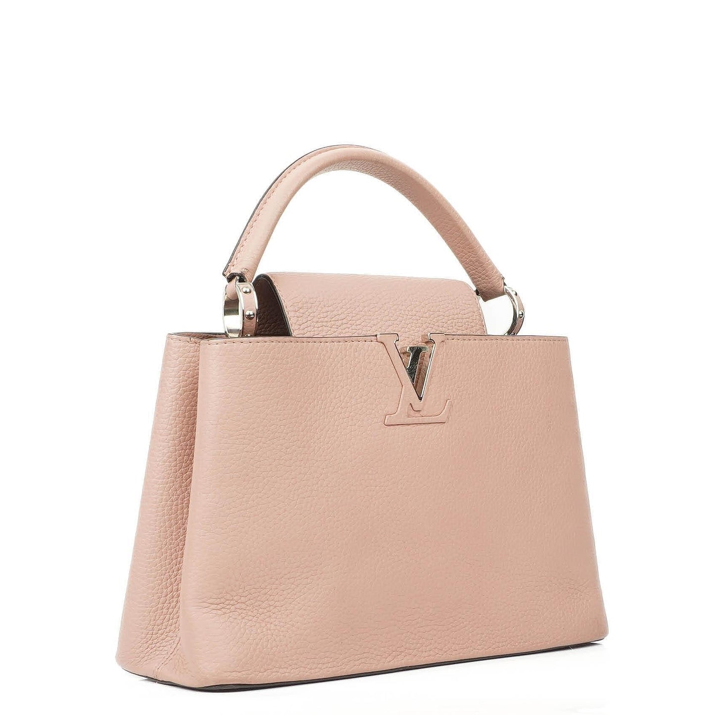 Louis Vuitton Capucines MM Pink Leather Handbag