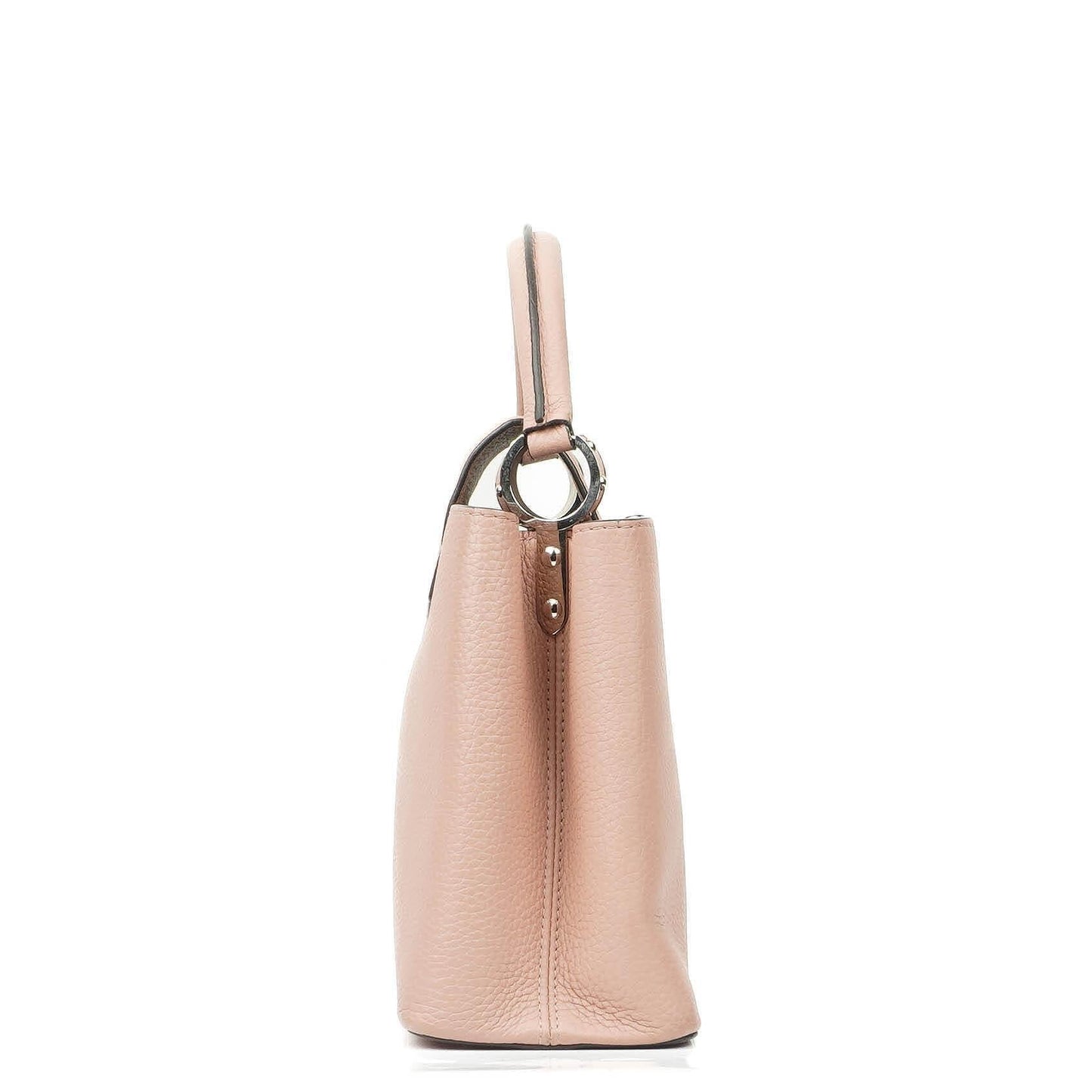 Louis Vuitton Capucines MM Pink Leather Handbag