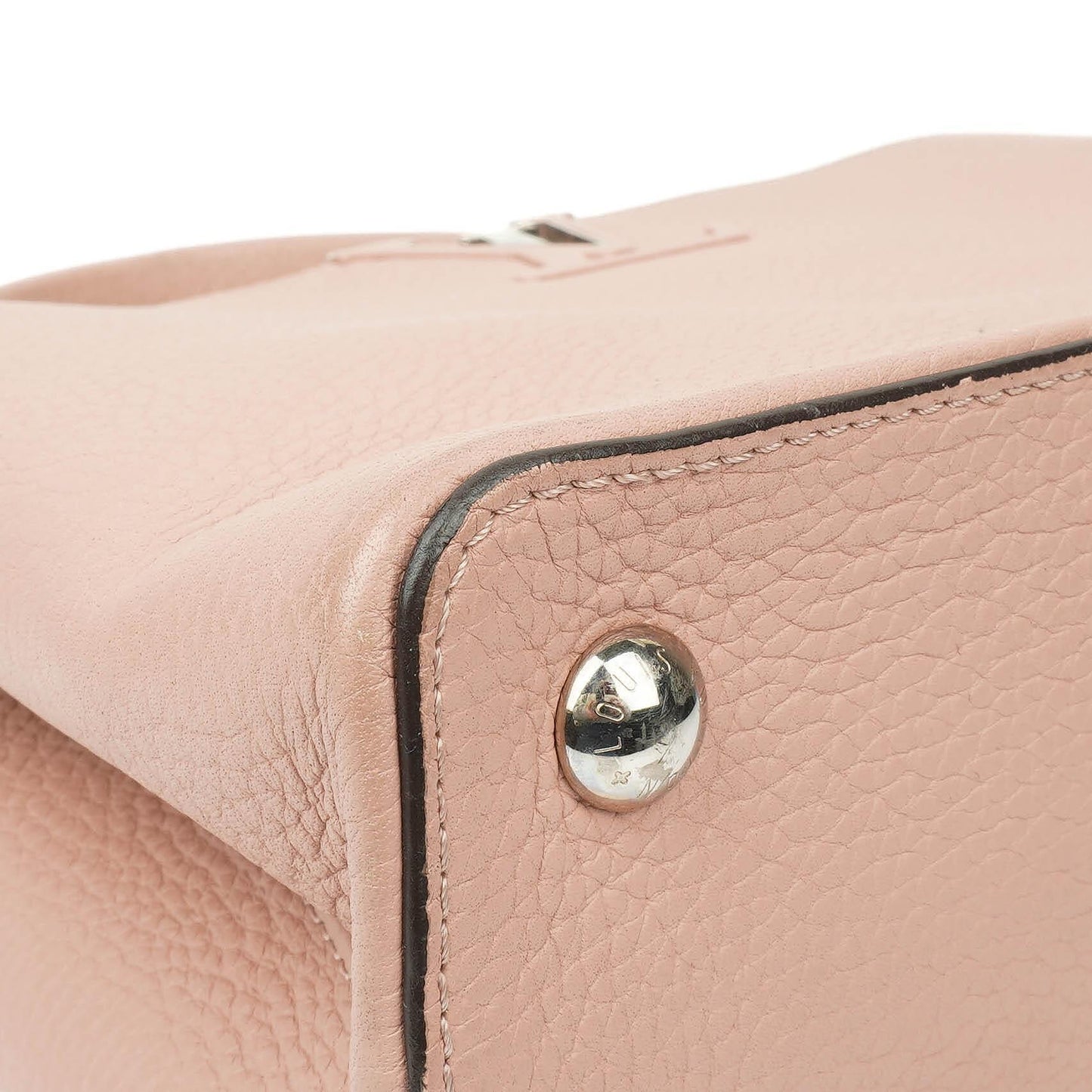 Louis Vuitton Capucines MM Pink Leather Handbag