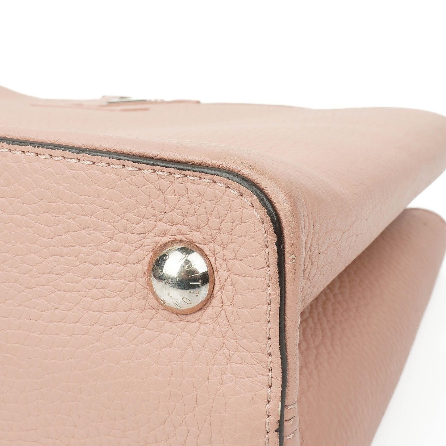 Louis Vuitton Capucines MM Pink Leather Handbag