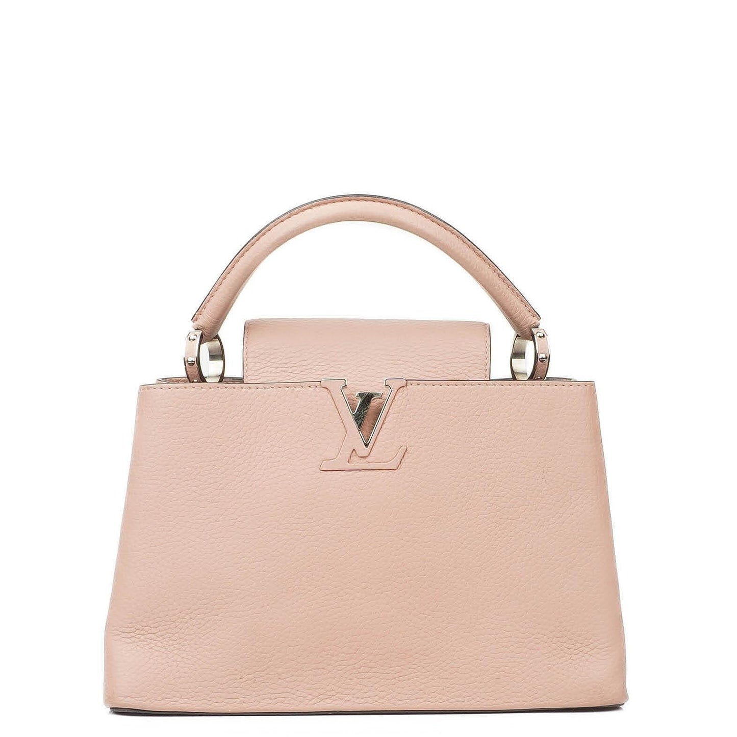 Louis Vuitton Capucines MM Pink Leather Handbag