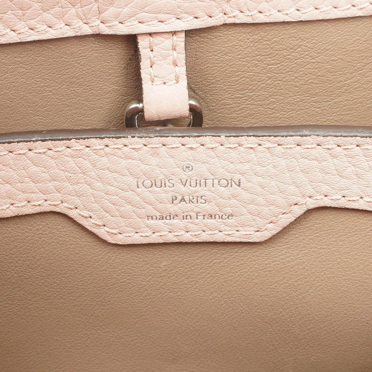 Louis Vuitton Capucines MM Pink Leather Handbag