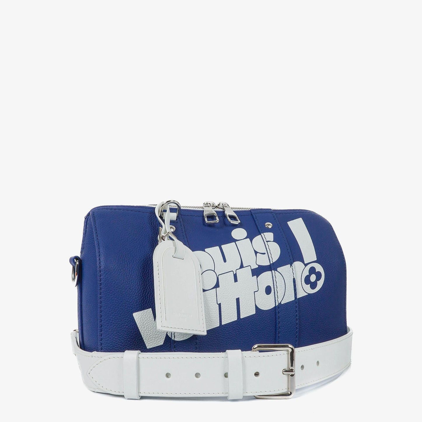 Louis Vuitton City Keepall Everyday In Blue And White Shoulder Bag