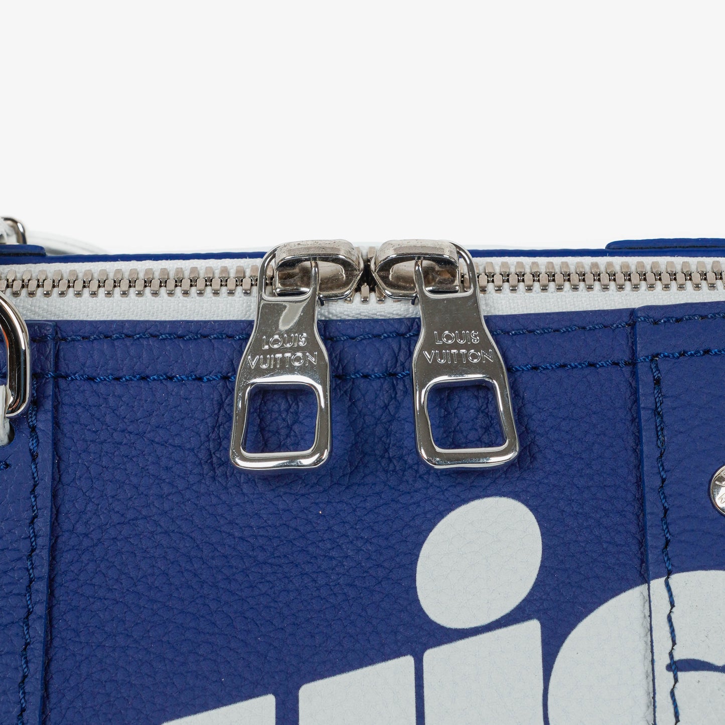 Louis Vuitton City Keepall Everyday In Blue And White Shoulder Bag