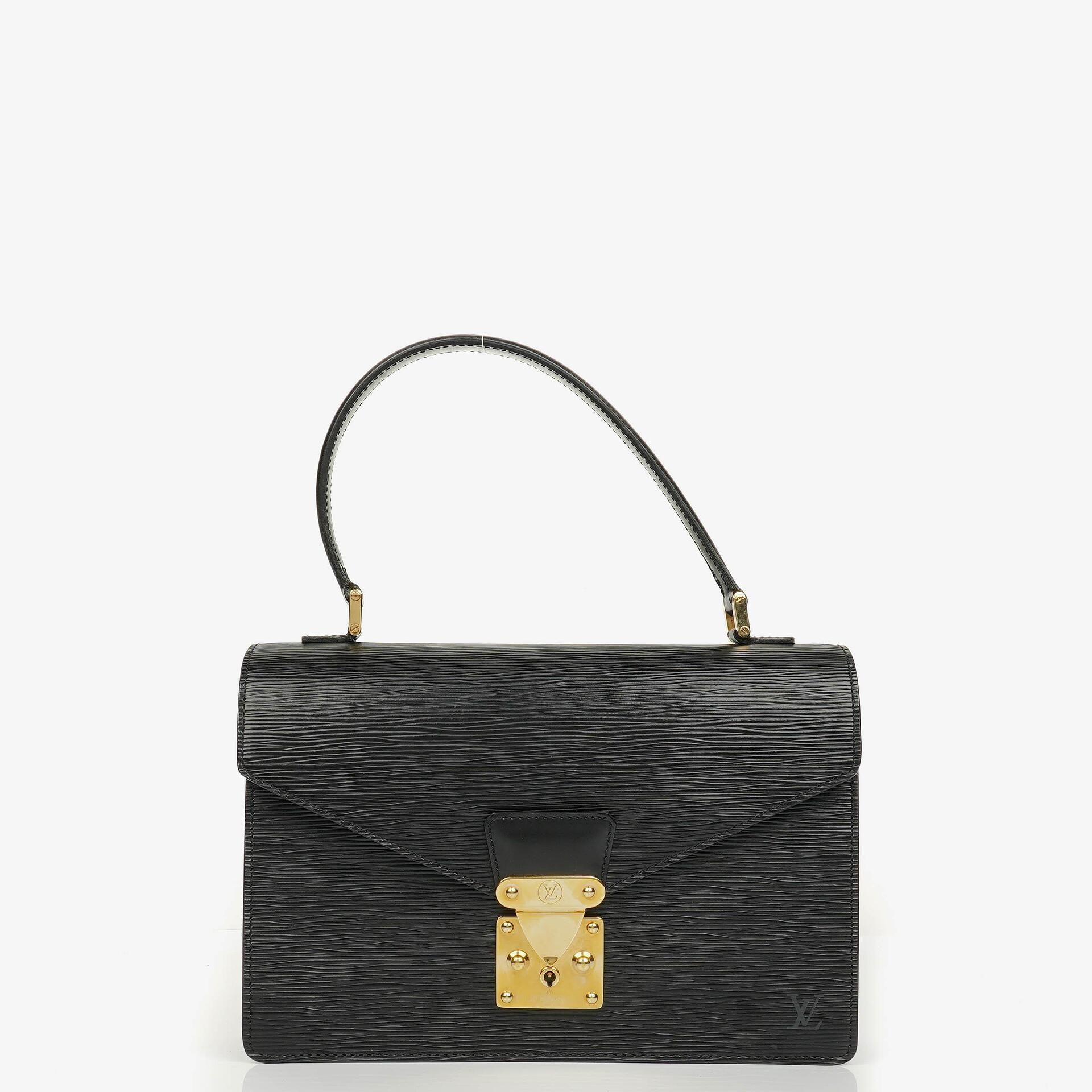 Louis Vuitton Concorde Black EPI Leather Bag