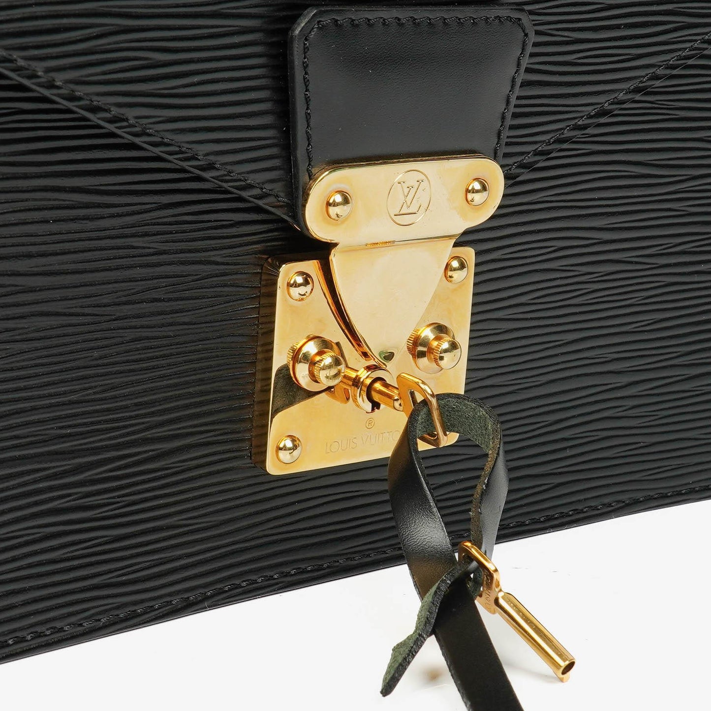 Louis Vuitton Concorde Black EPI Leather Bag